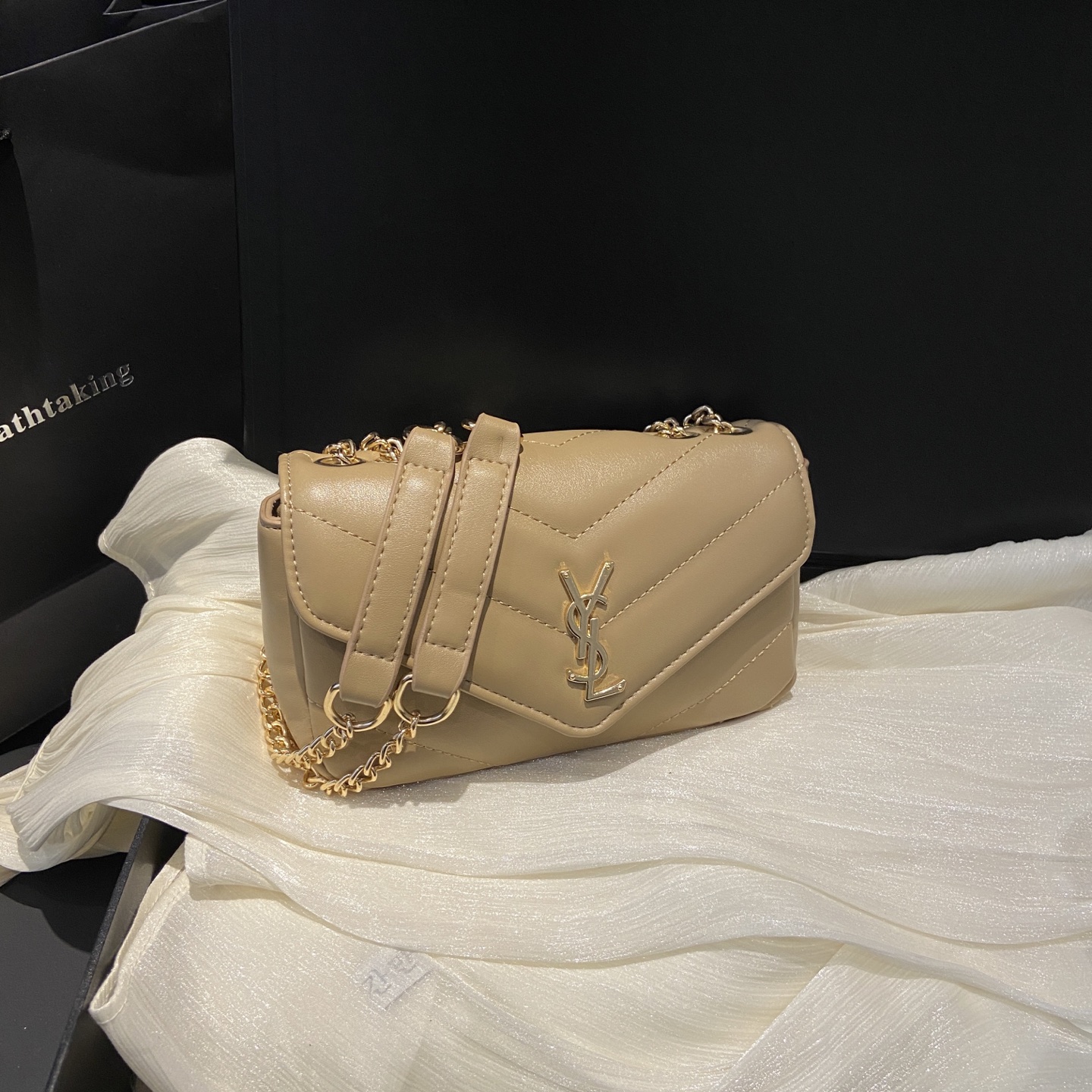 Saint Laurent small fragrance versatile chain shoulder crossbody women's armpit bag