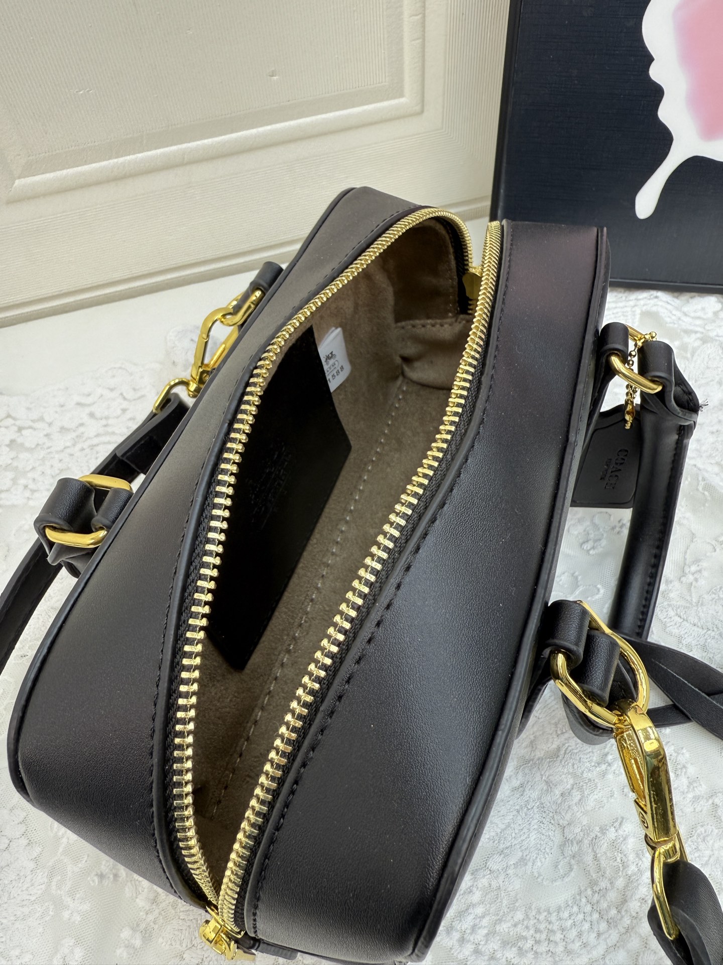 Coach temperament versatile small square bag European and American retro crossbody handbag