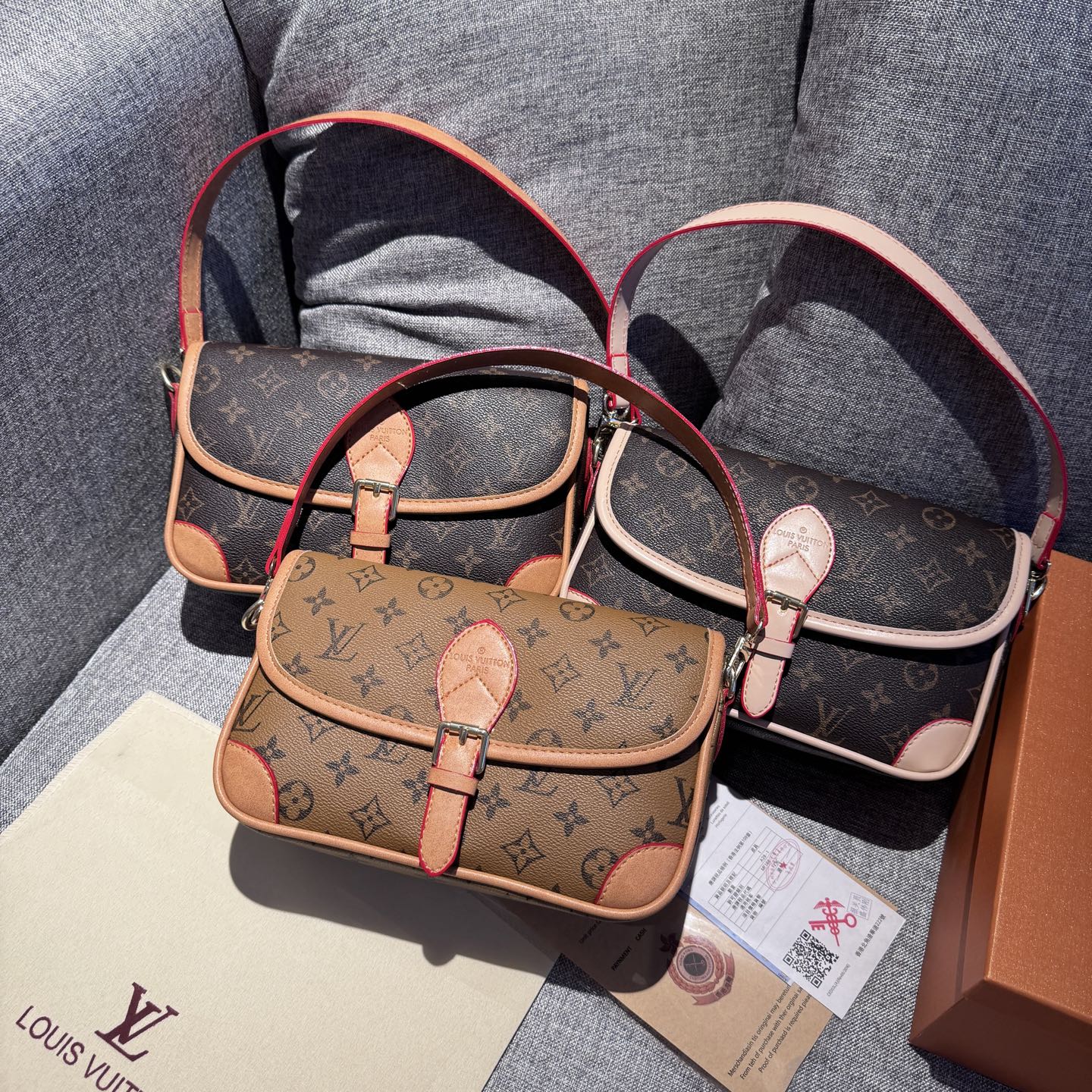 Louis Vuitton classic baguette shoulder crossbody bag