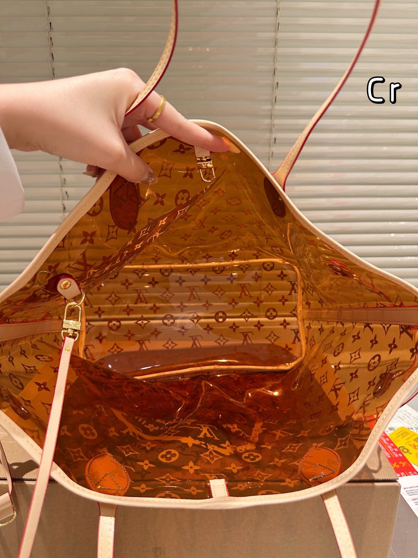 LV transparent bag