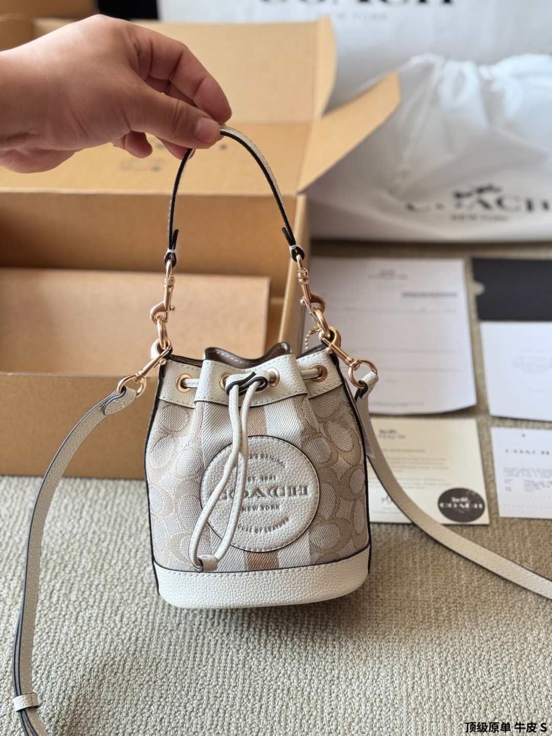 Coach Spring/Summer Mini Bucket Bag Hand Crossbody Bag