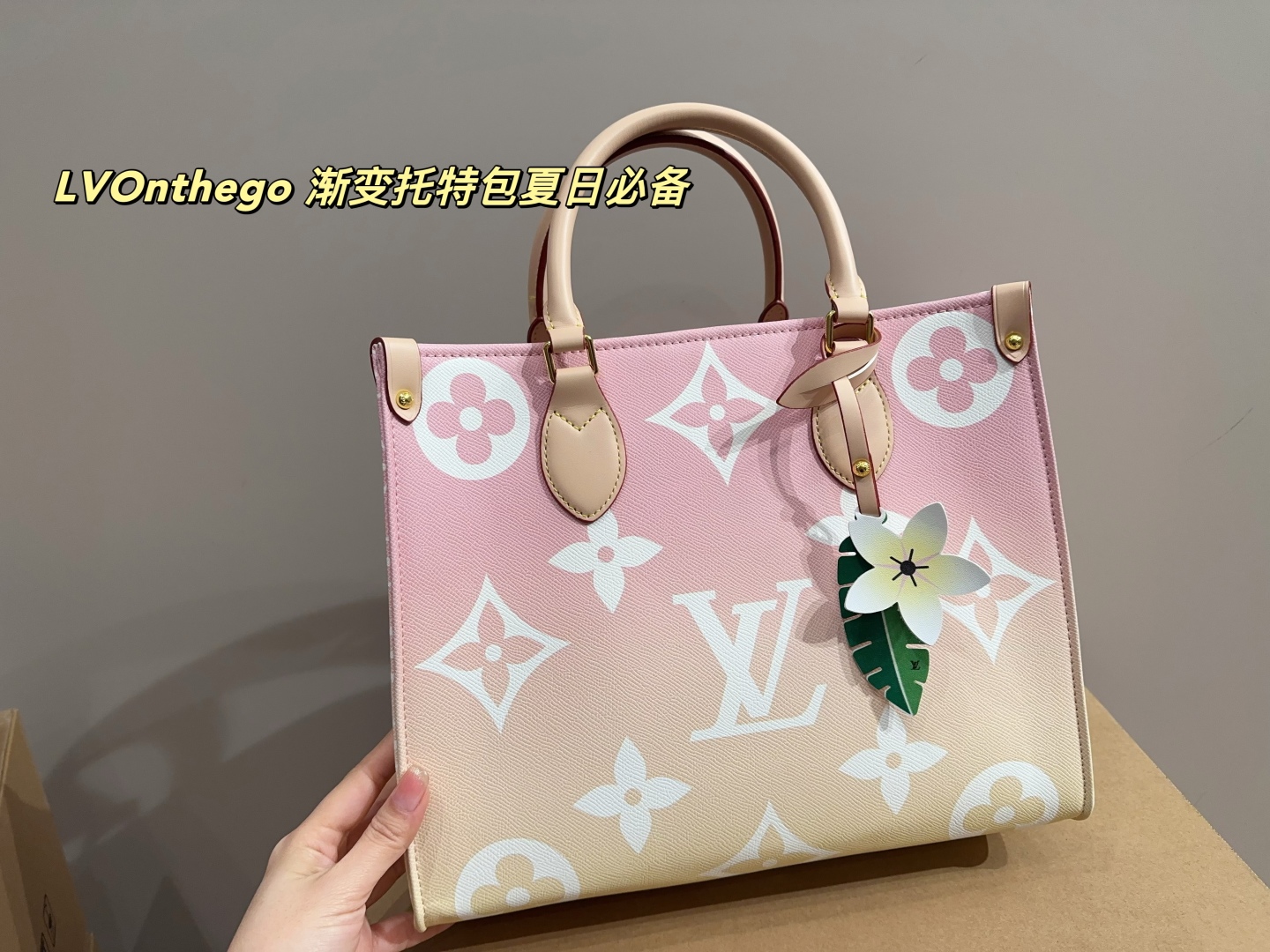 LV Onthego gradient tote bag