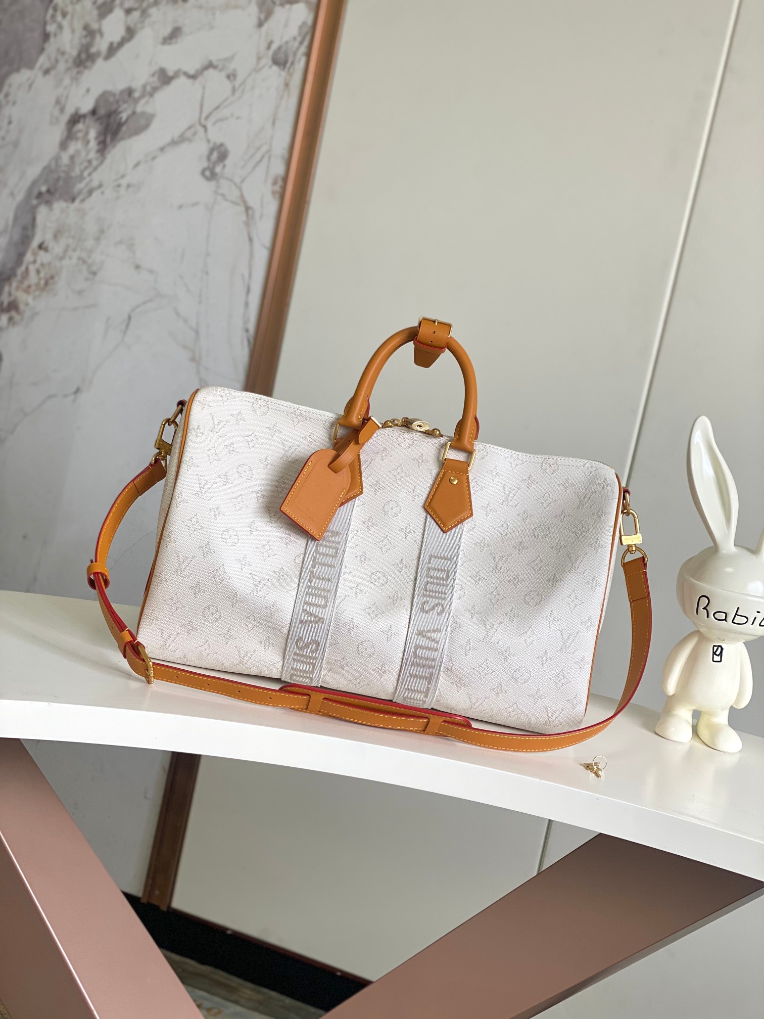 LV Monogram Heritage Keepall Bandouliere 45 BAG