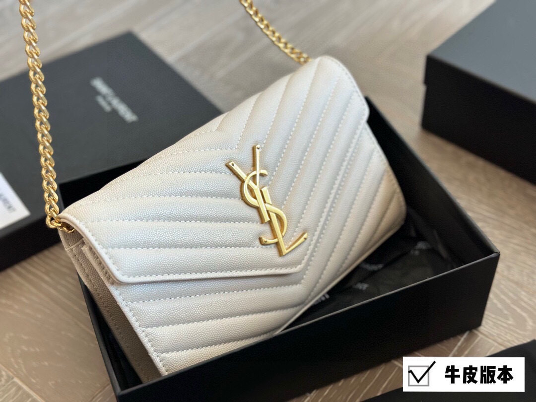 YSL WOC Caviar Cowhide Chain Bag