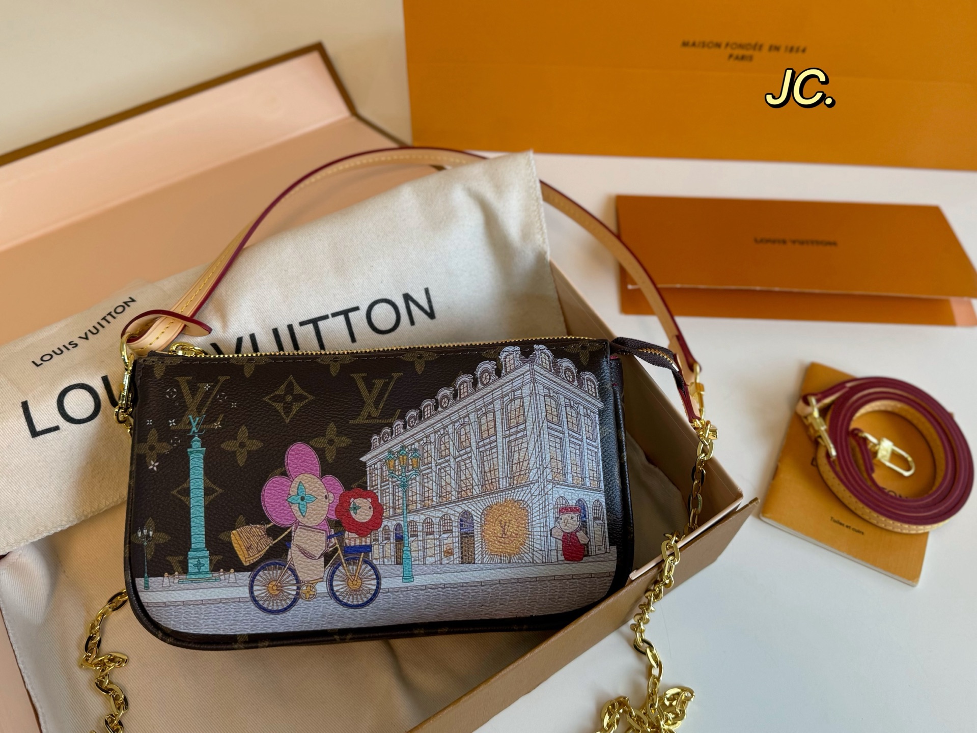 Louis Vuitton's new graffiti chain mahjong bag