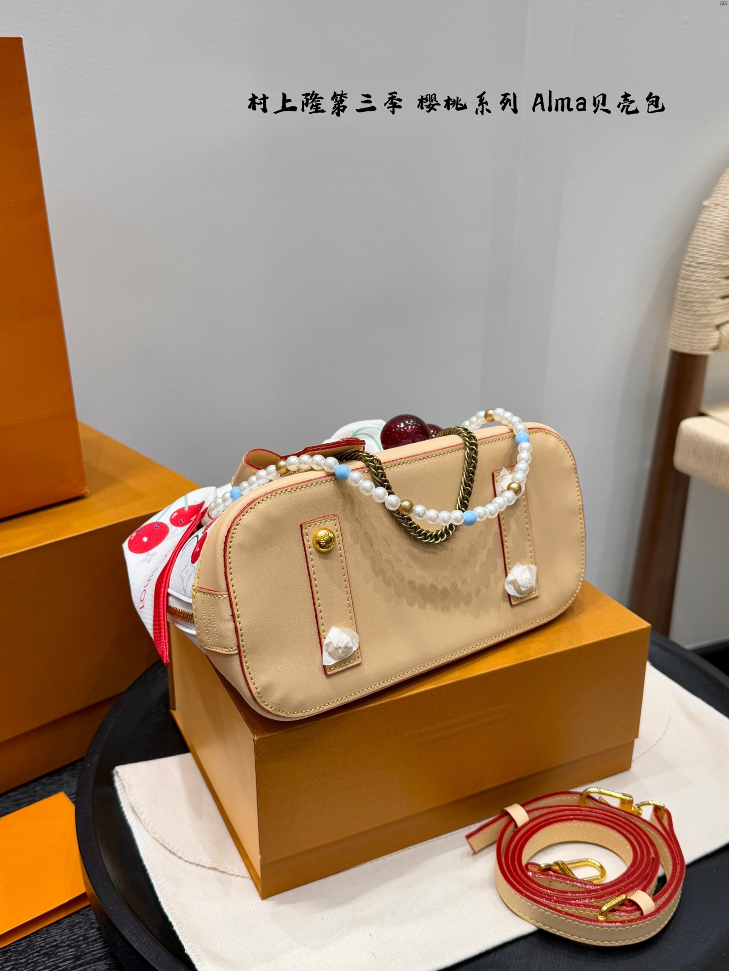LV alma cherry bag