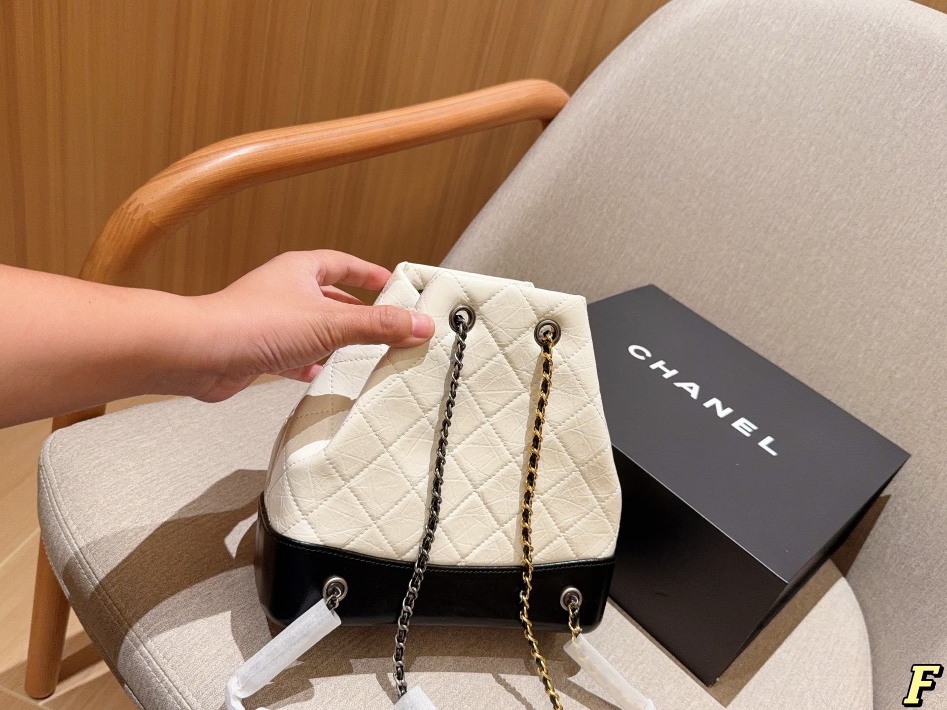 Chanel gabrielle stray pull-out backpack