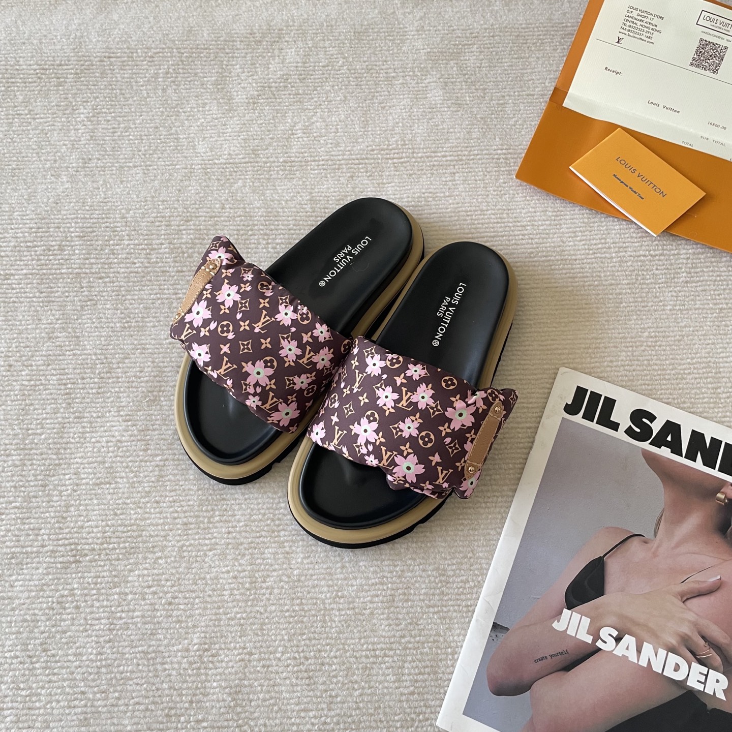 LV Early Spring Letter Buckle Sandals