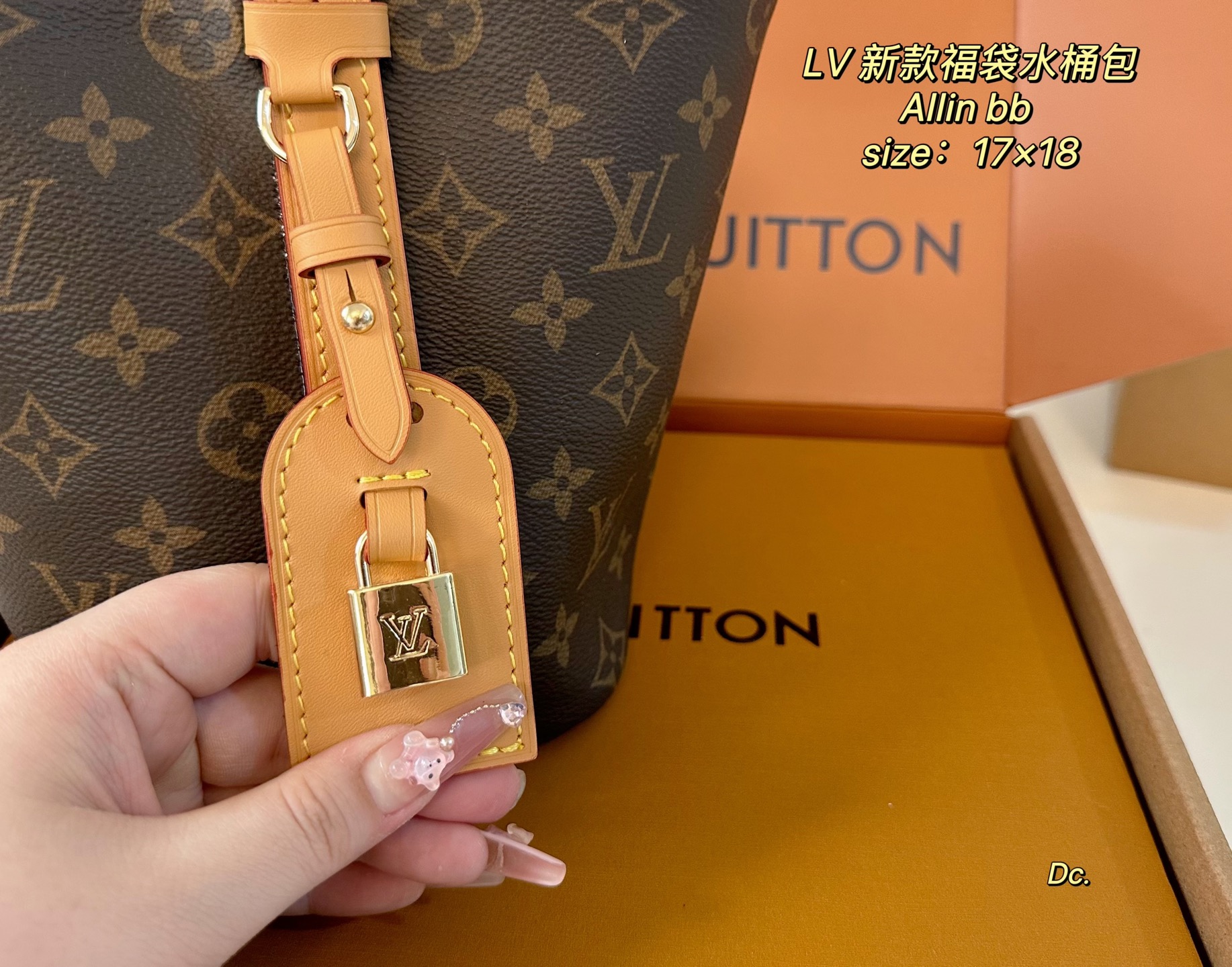 LV new Allinbb bucket bag