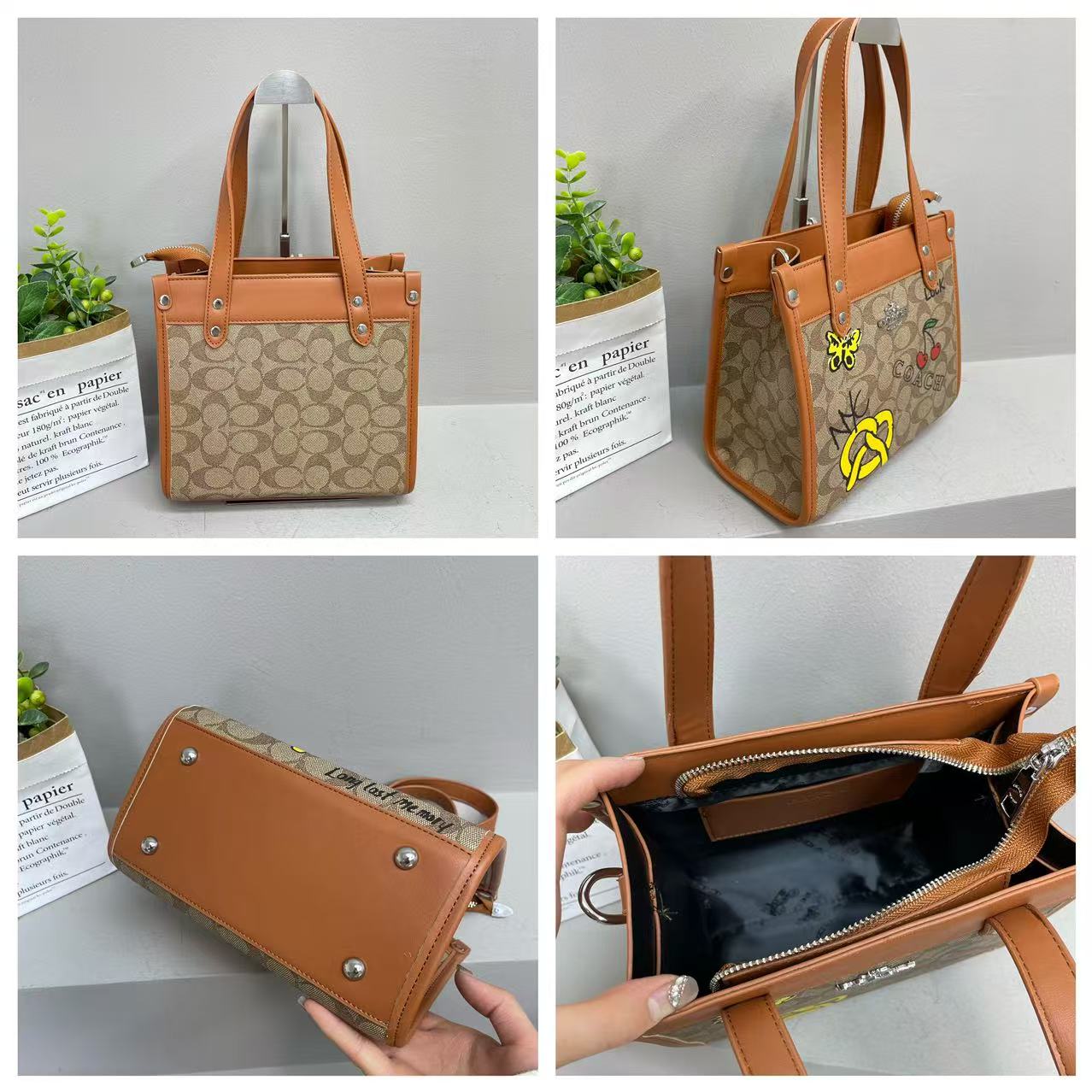 Coach Tote Jungle Bag Single Room Crossbody Bag