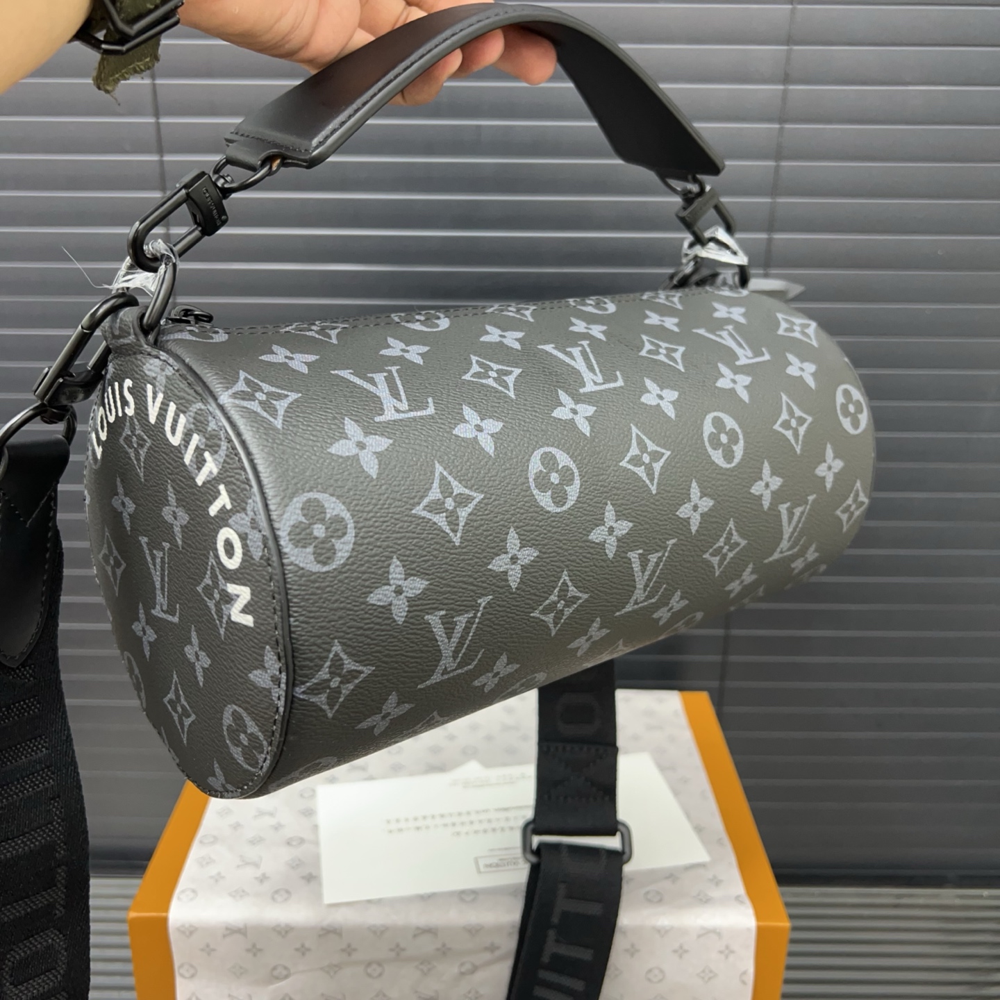 Louis vuitton monogram cylindrical bag