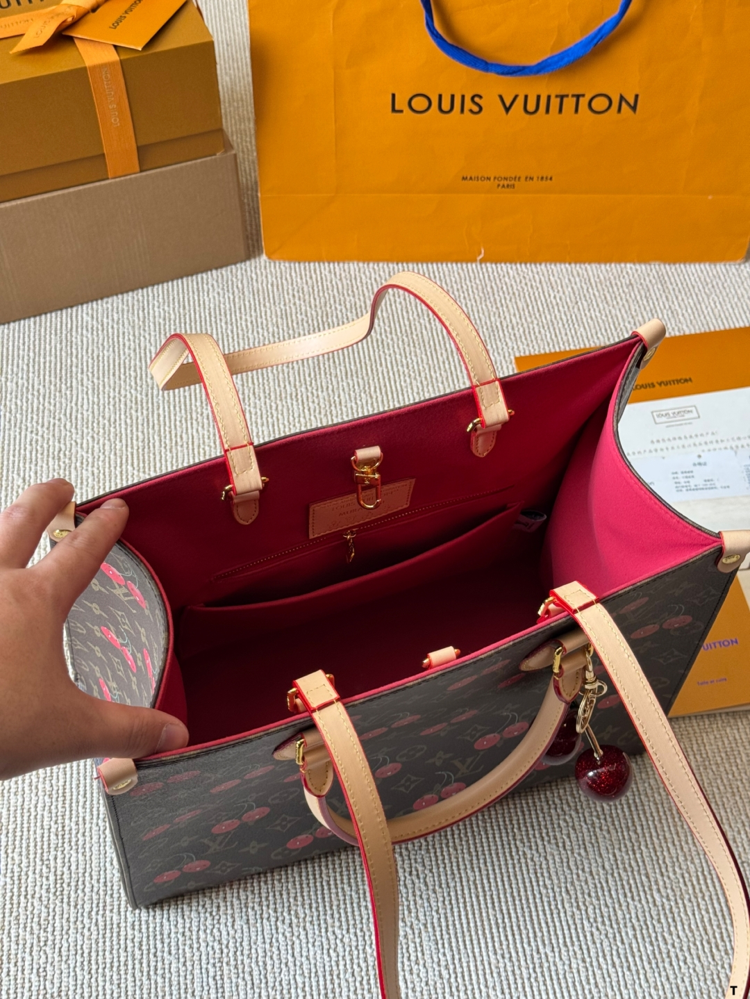 LV Cherry tote bag