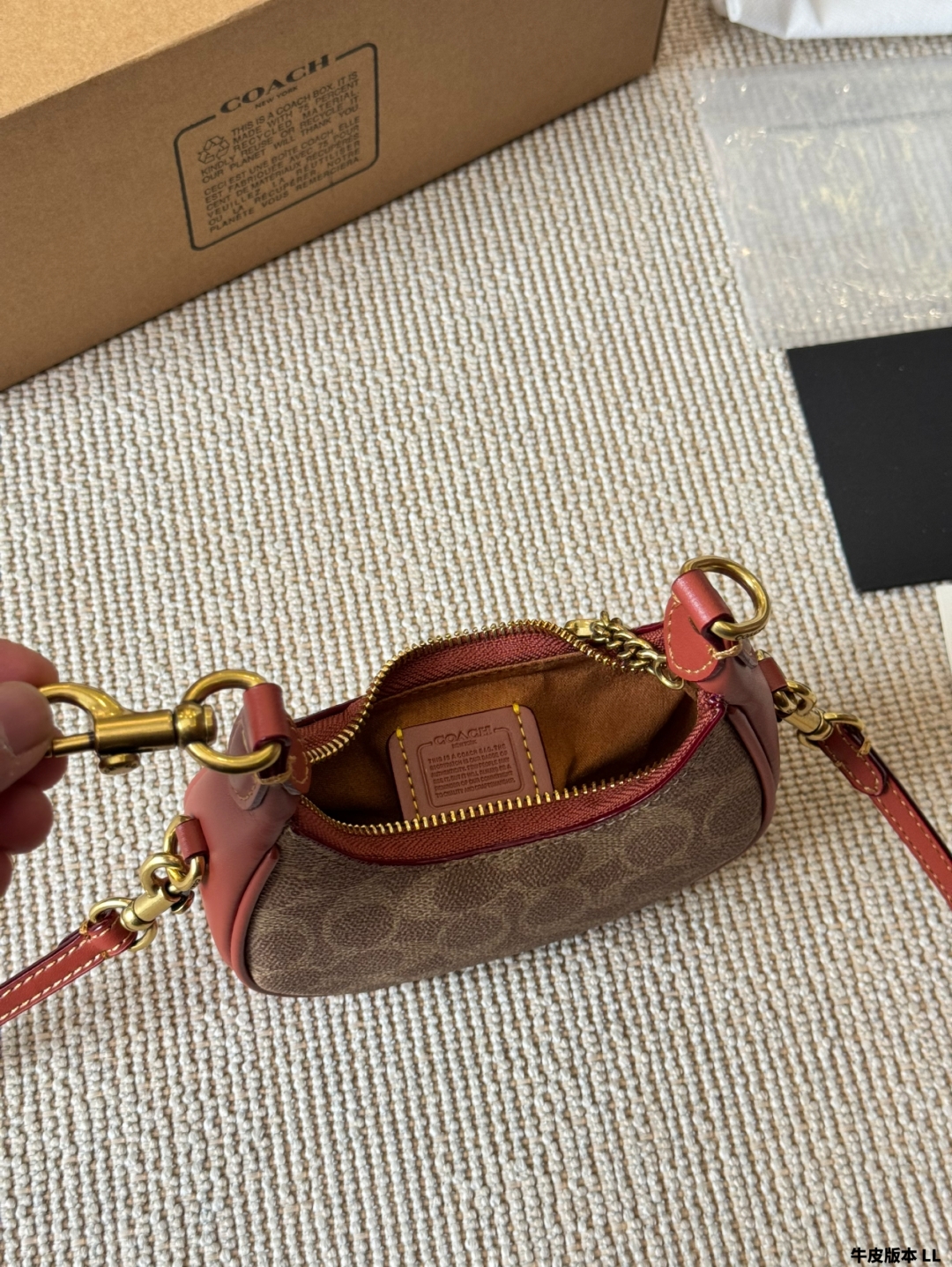 COACH mini crescent bag