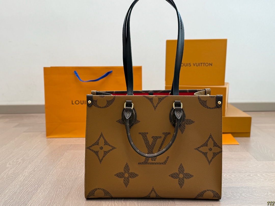 LV onthego shopping bag