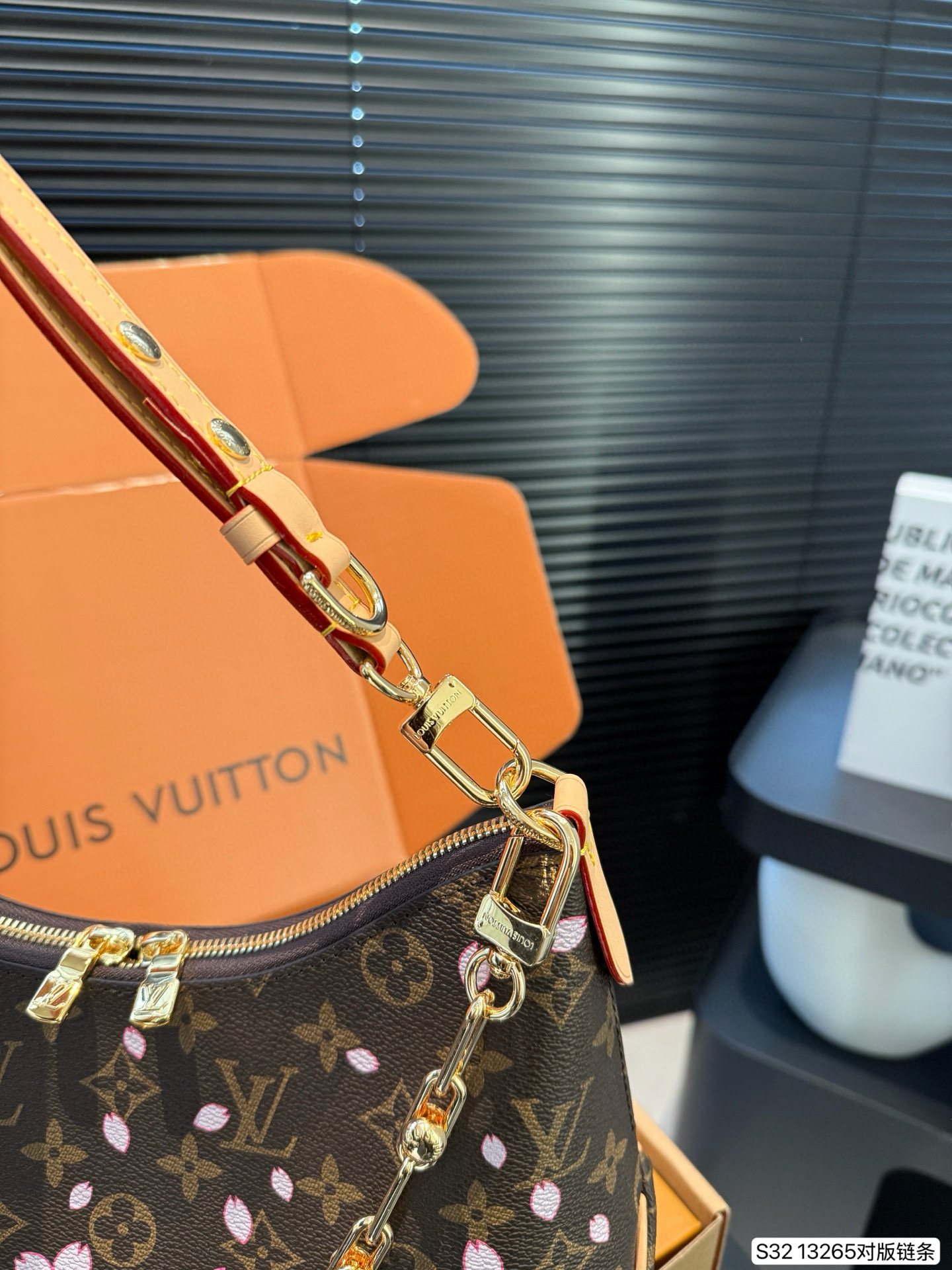 LV croissant medieval croissant Cherry blossom