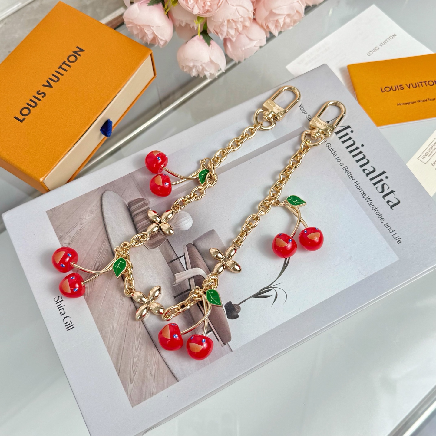 LV x TM CERISE Cherry Bag Charm Chain
