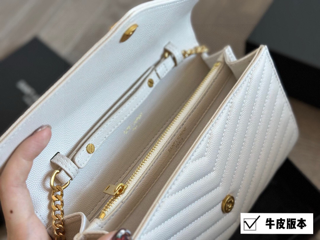 YSL WOC Caviar Cowhide Chain Bag