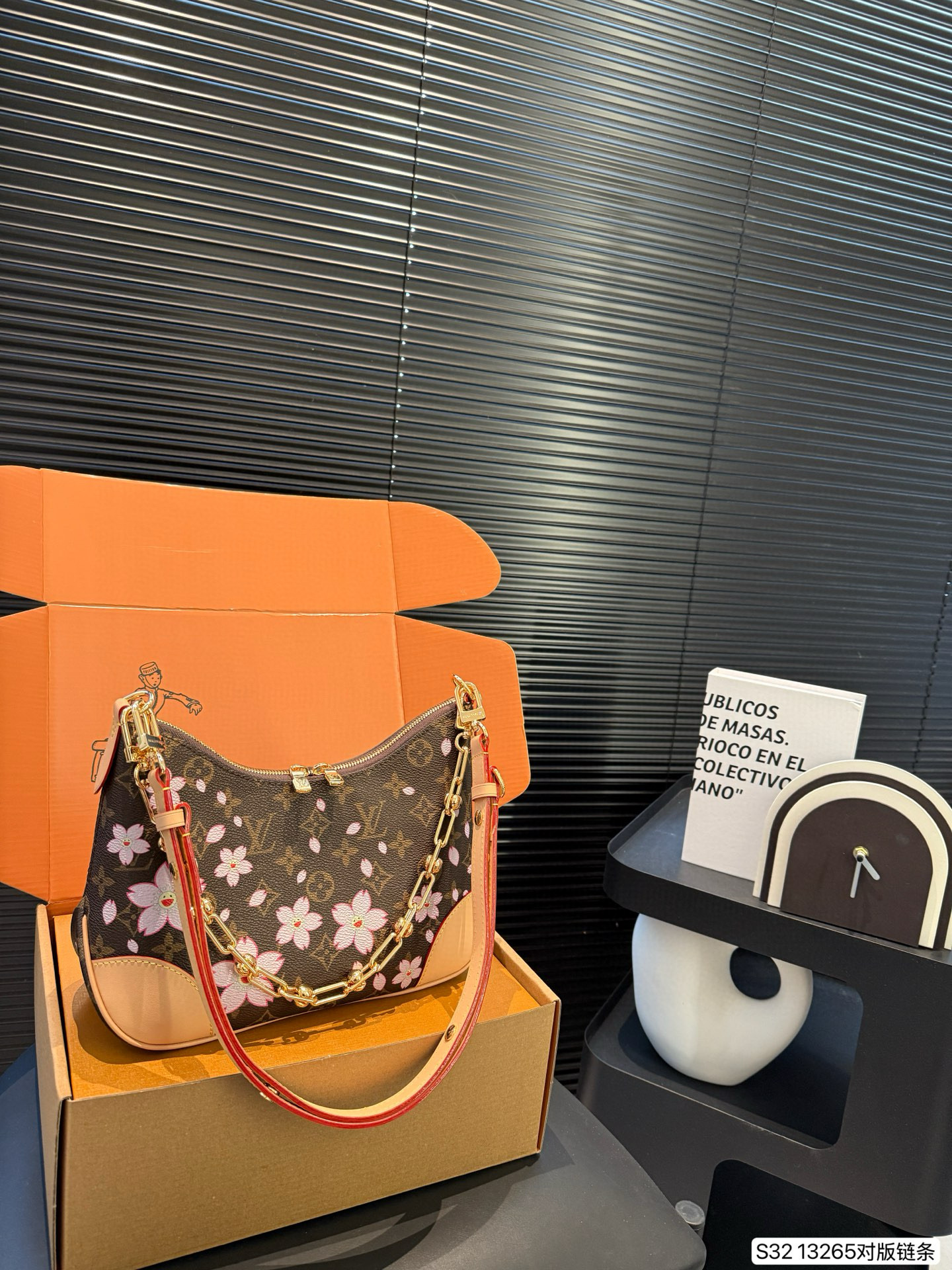 LV croissant medieval croissant Cherry blossom