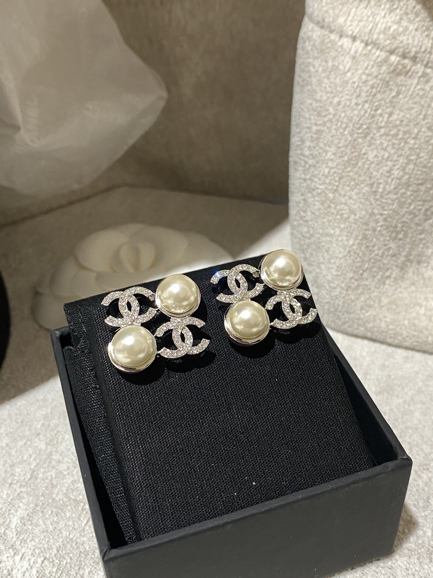 Chanel stud earrings