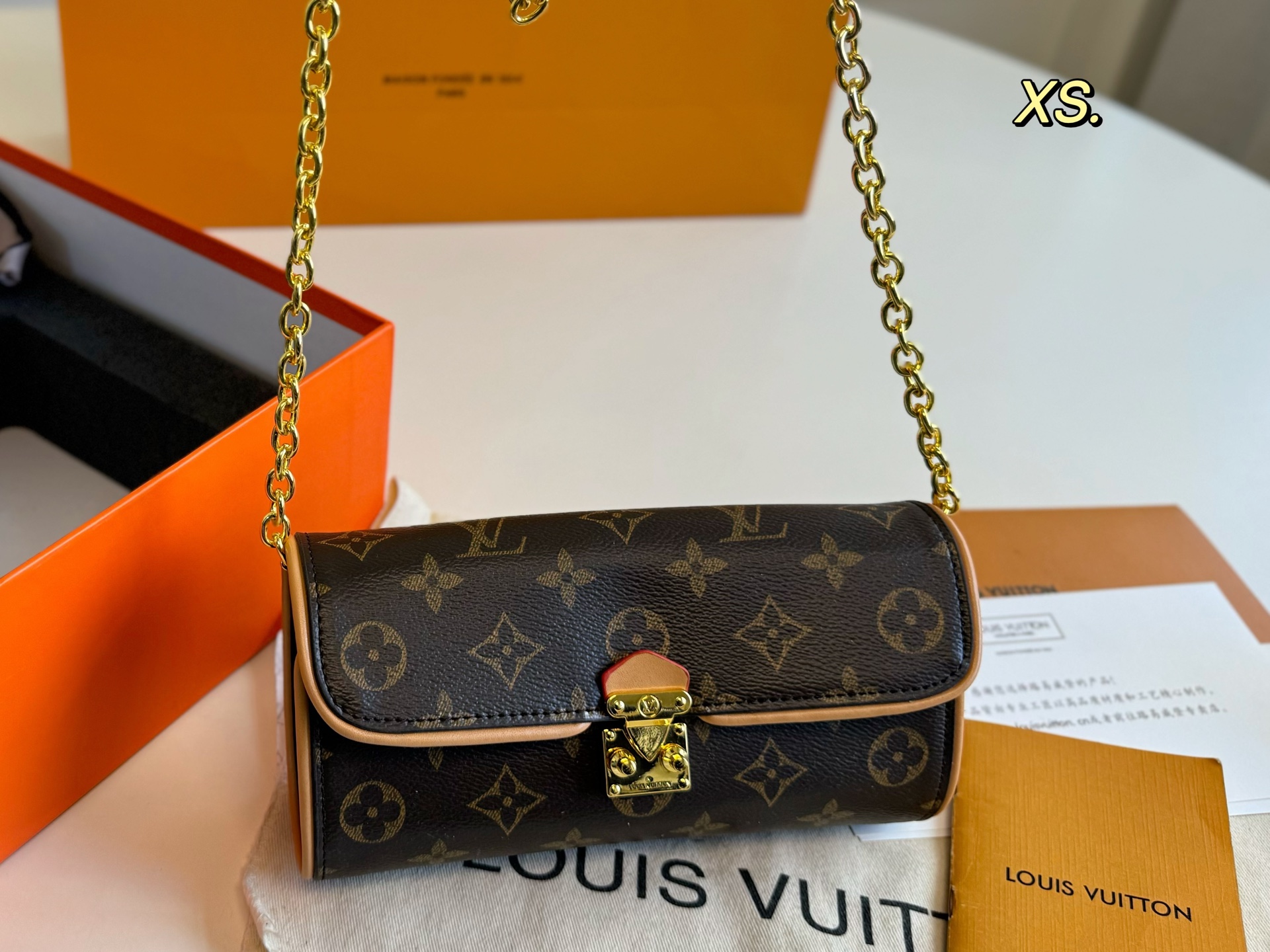 LV new Pochette Camille presbyopia chain bag box