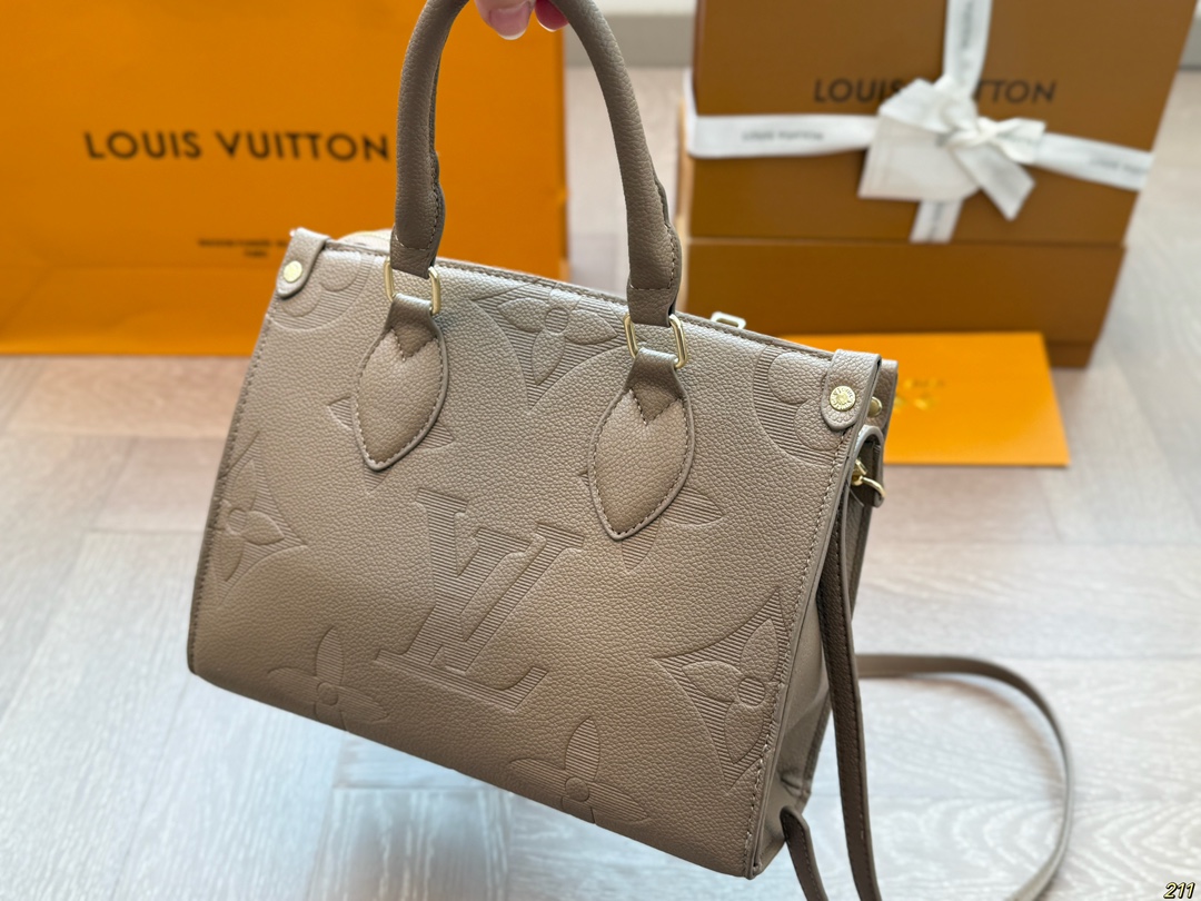 LV tote bag limited edition lvonthego salt retro college style