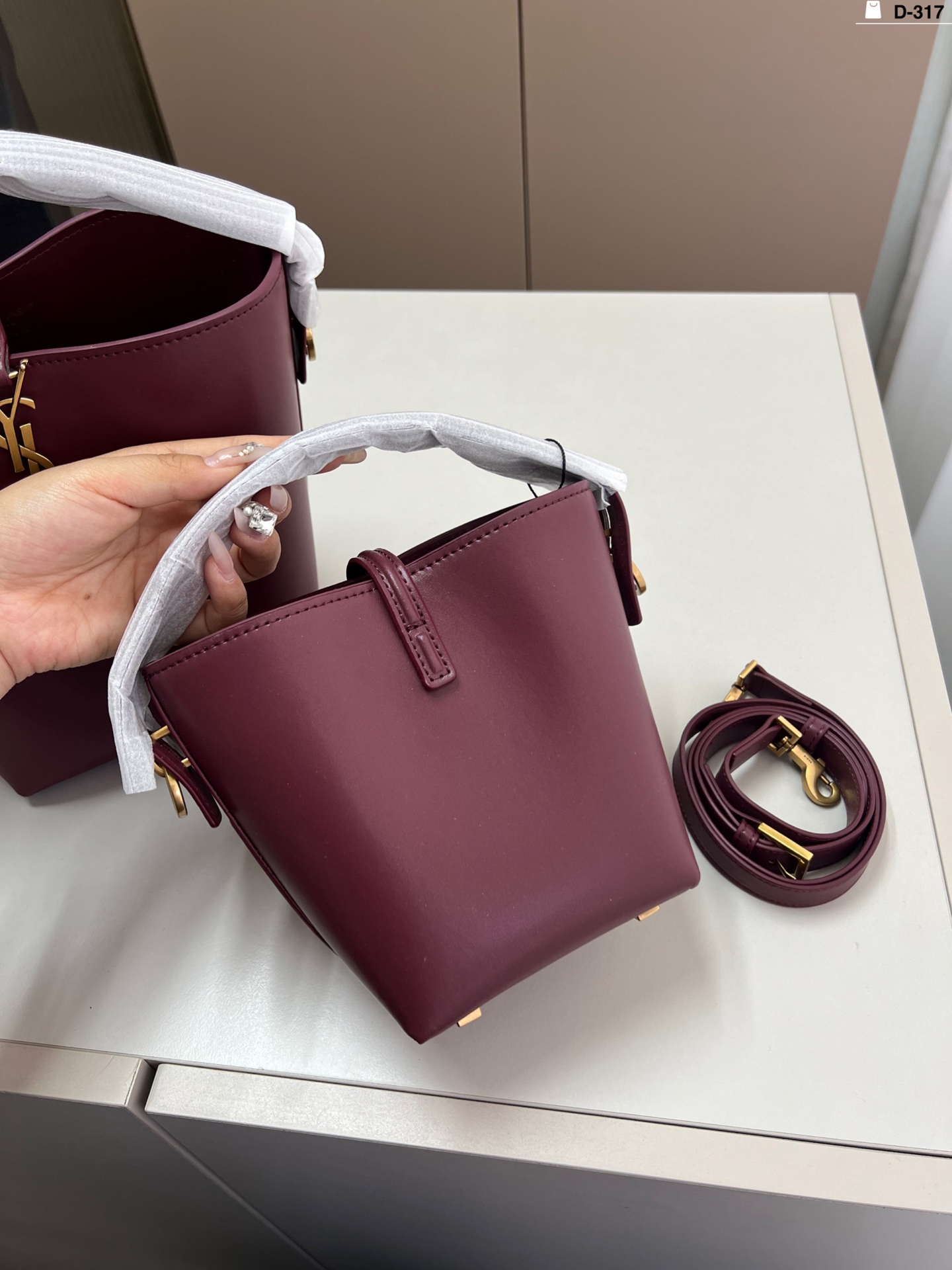 YSL bucket bag handbag