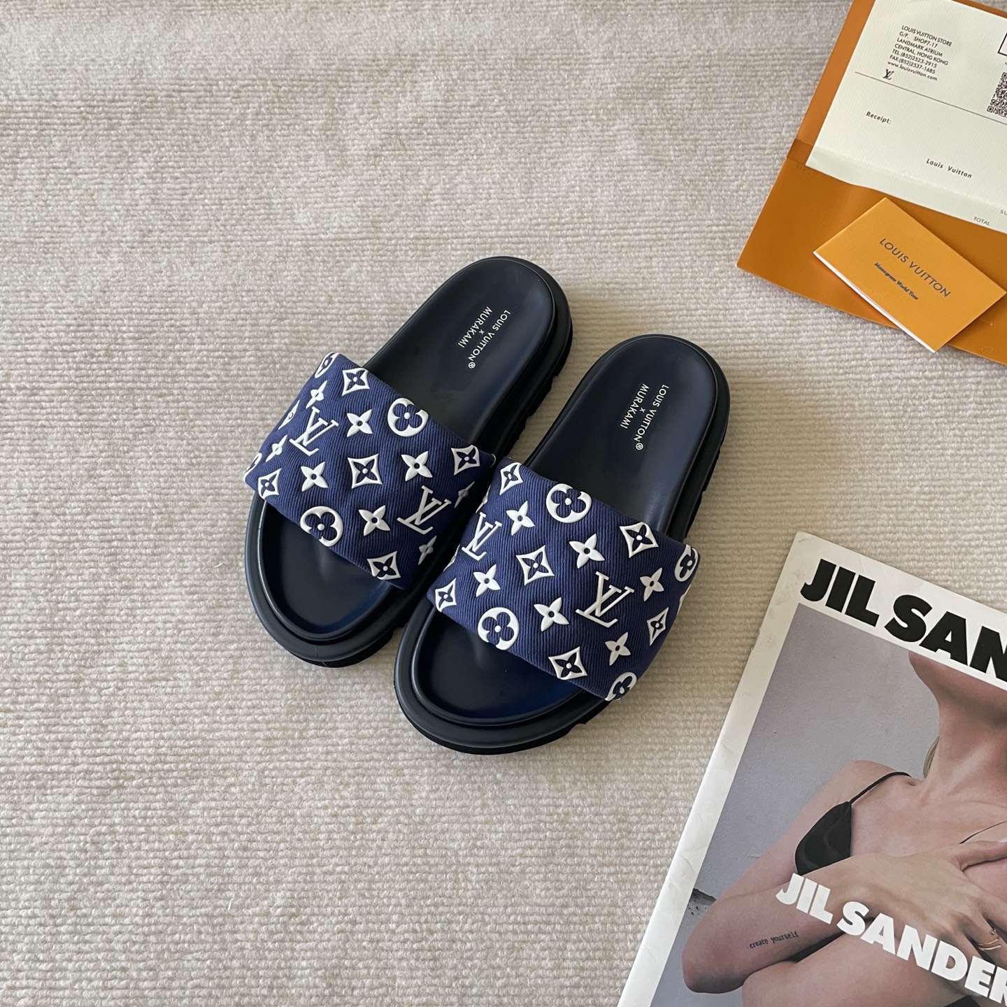 LV Early Spring Letter Buckle Sandals