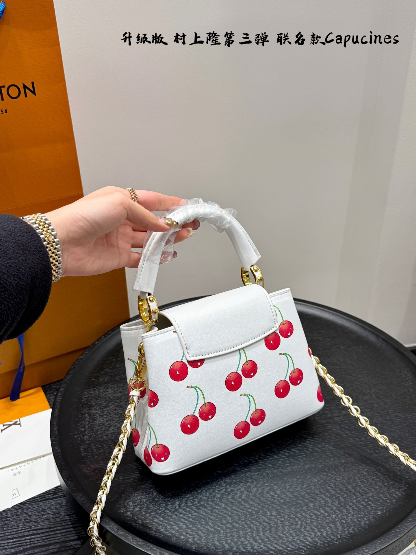 LV capucines cherry handbag