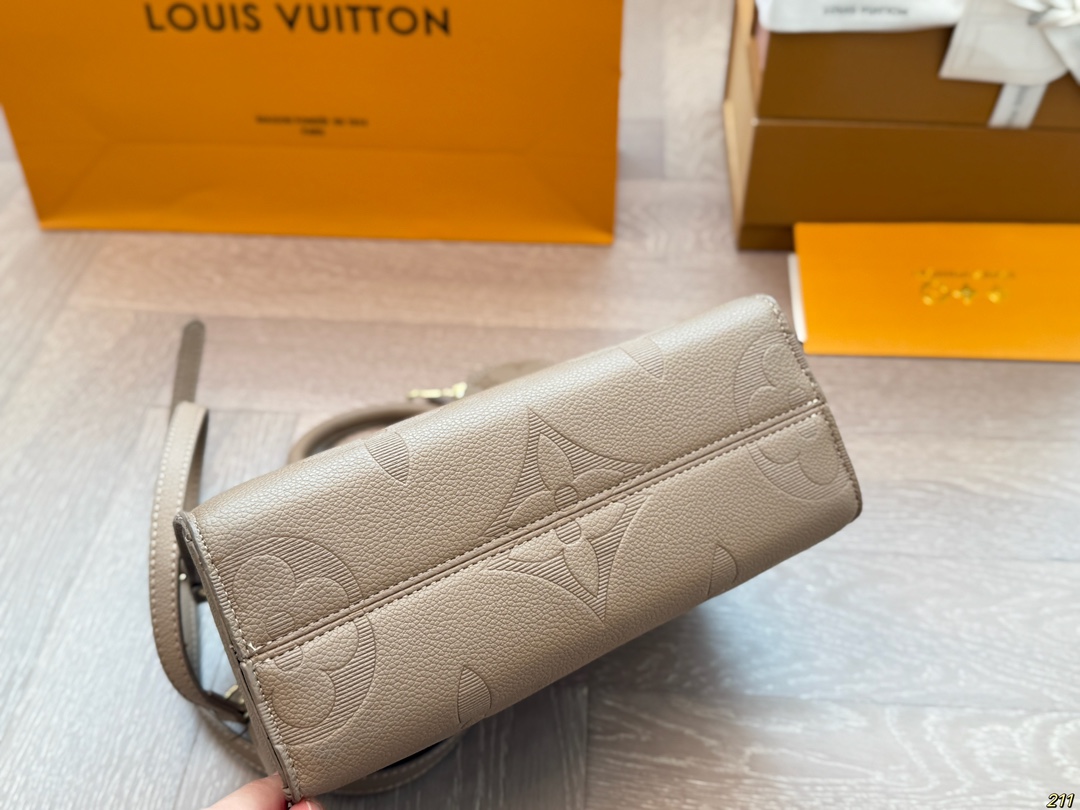 LV tote bag limited edition lvonthego salt retro college style