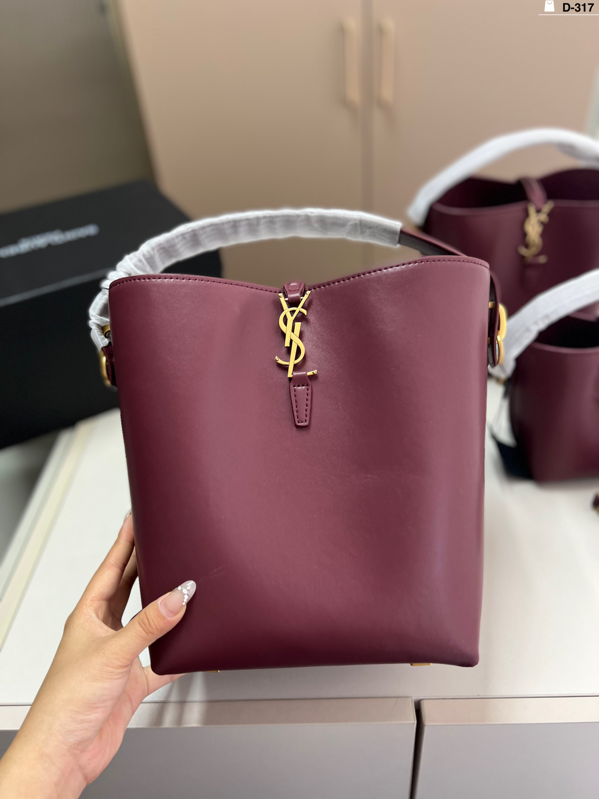 YSL bucket bag handbag