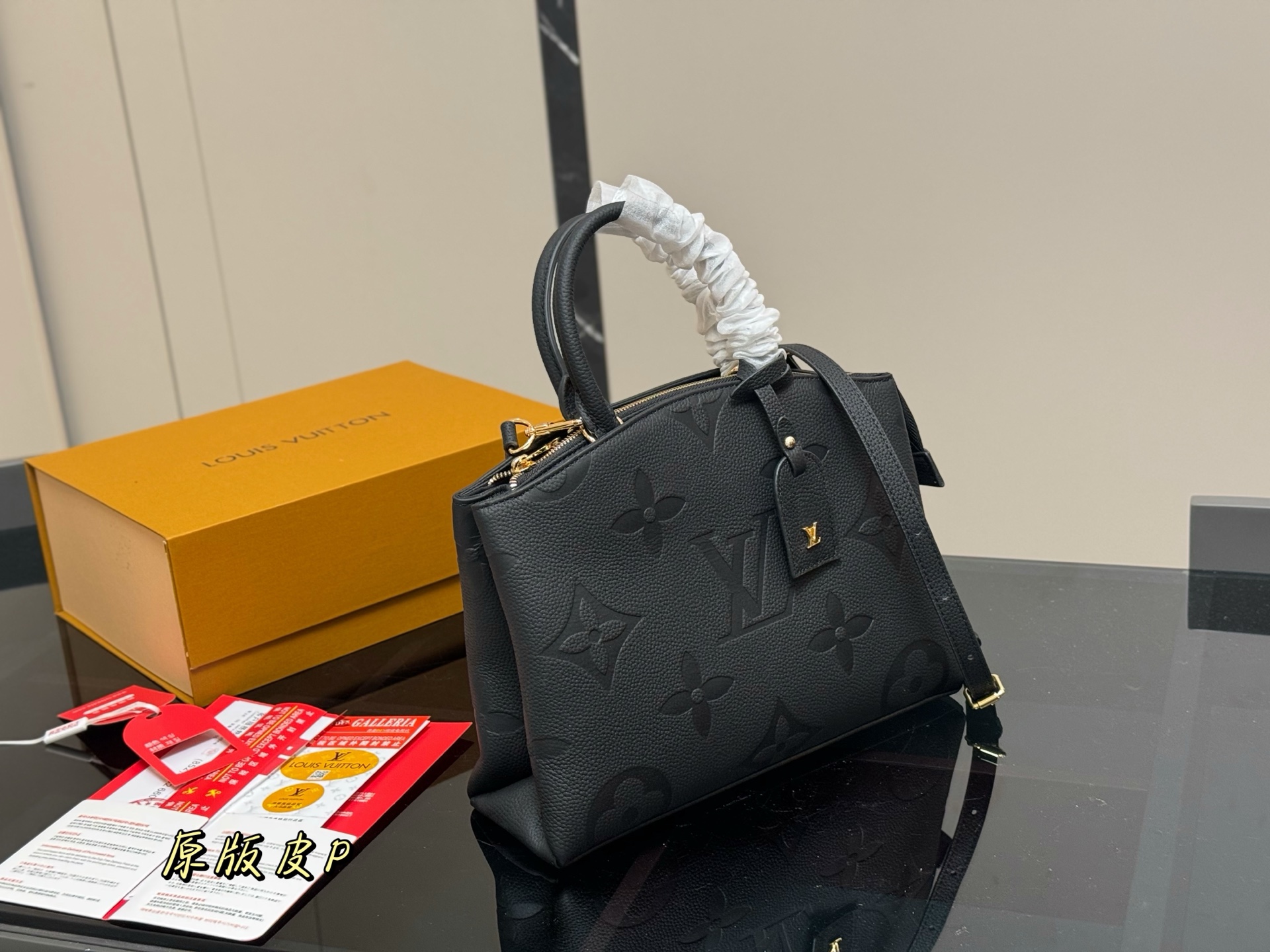 LV soft grain cowhide handbag shoulder bag