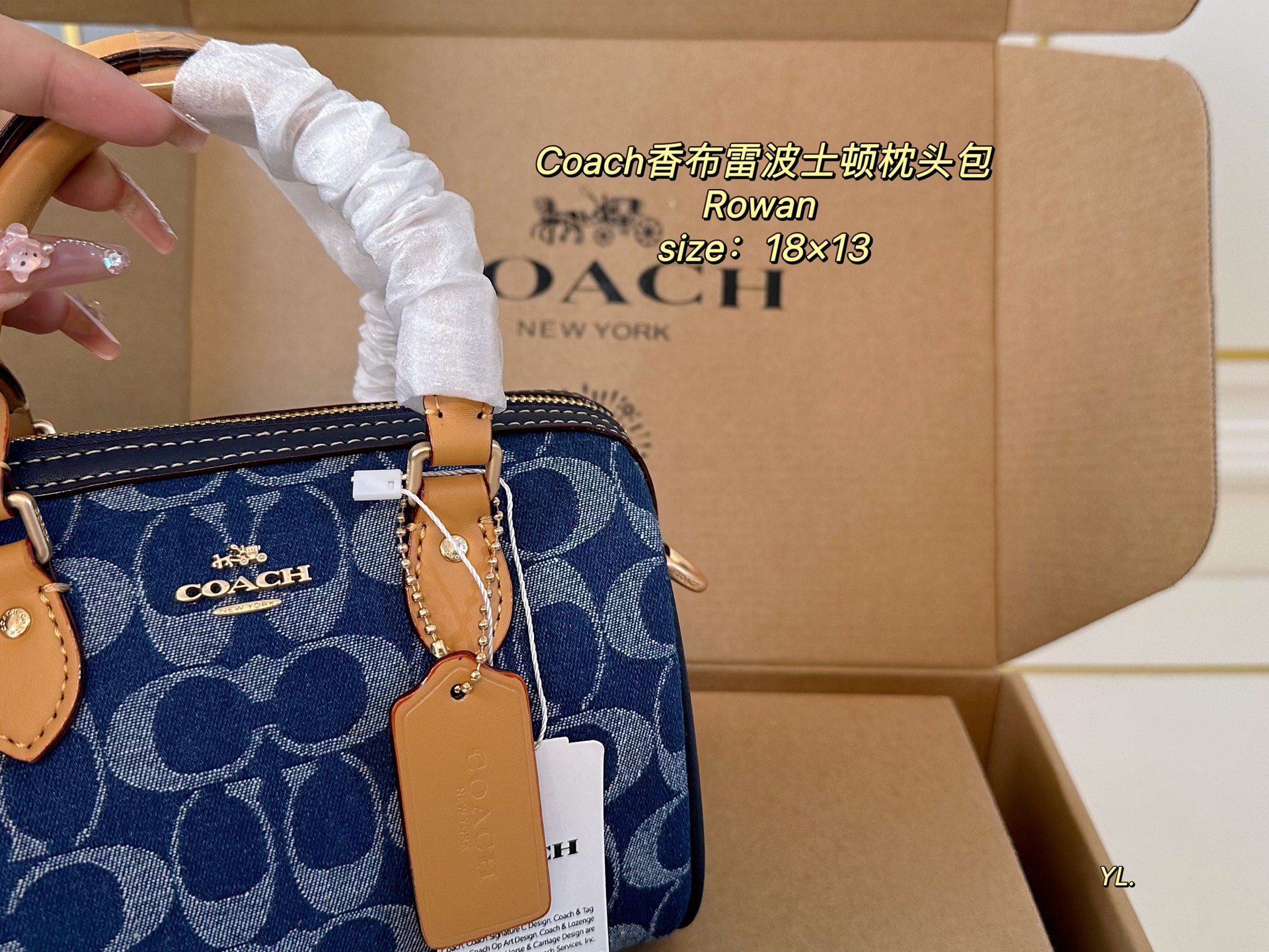 Coach's new Chambray Rowan Boston pillow bag