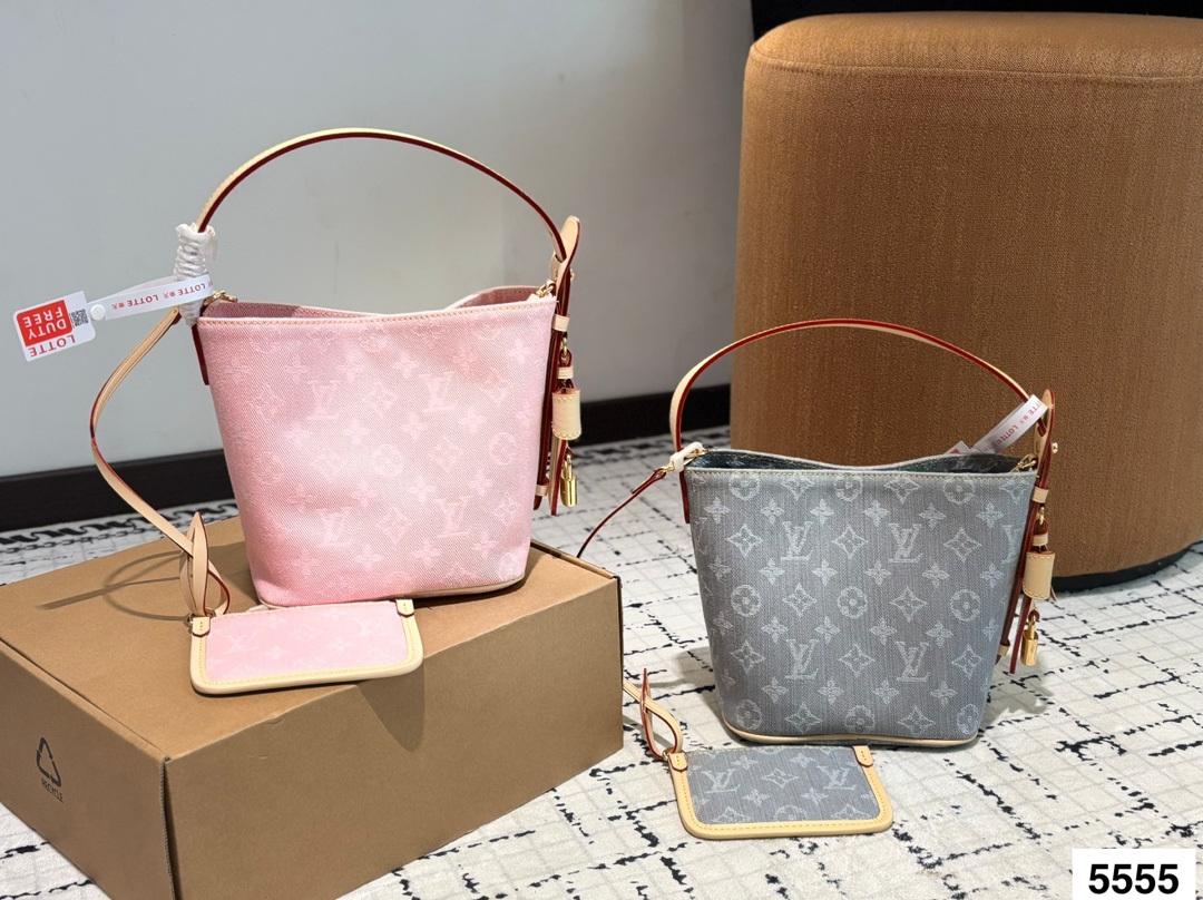 LV denim bucket
