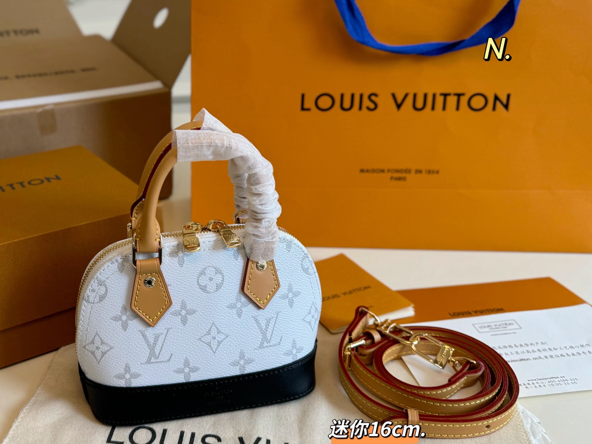 Louis Vuitton nano alma shell bag