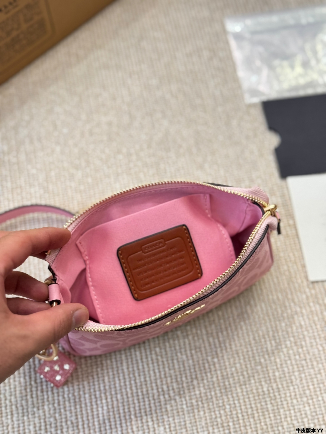 Coach Nolita19 Mahjong Bag Soft matt powder