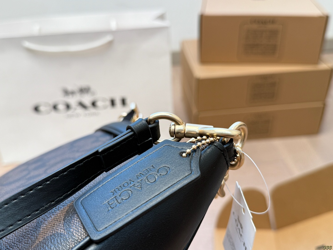 COACH underarm mahjong bag