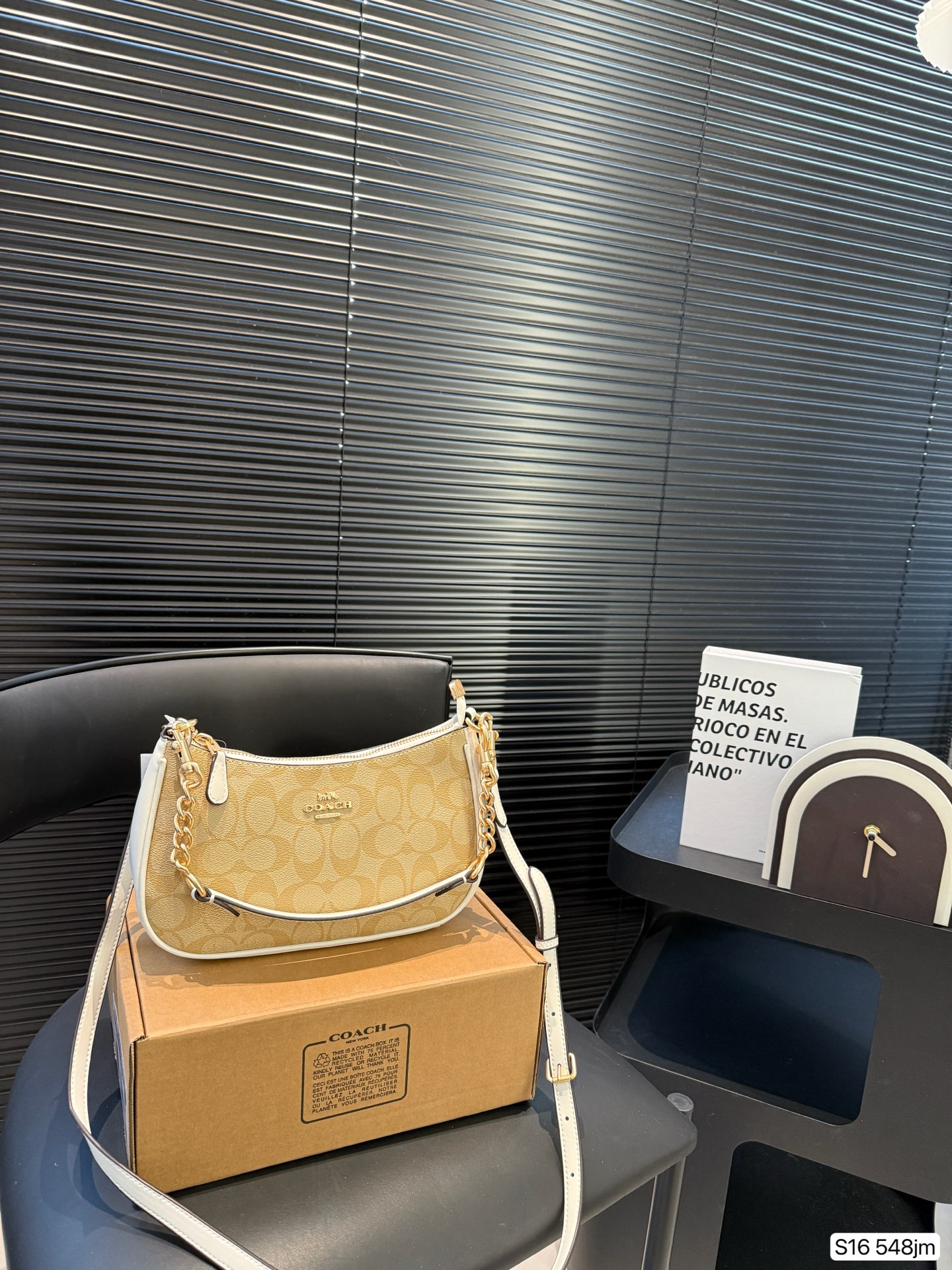 Coach chain crossbody shoulder bag