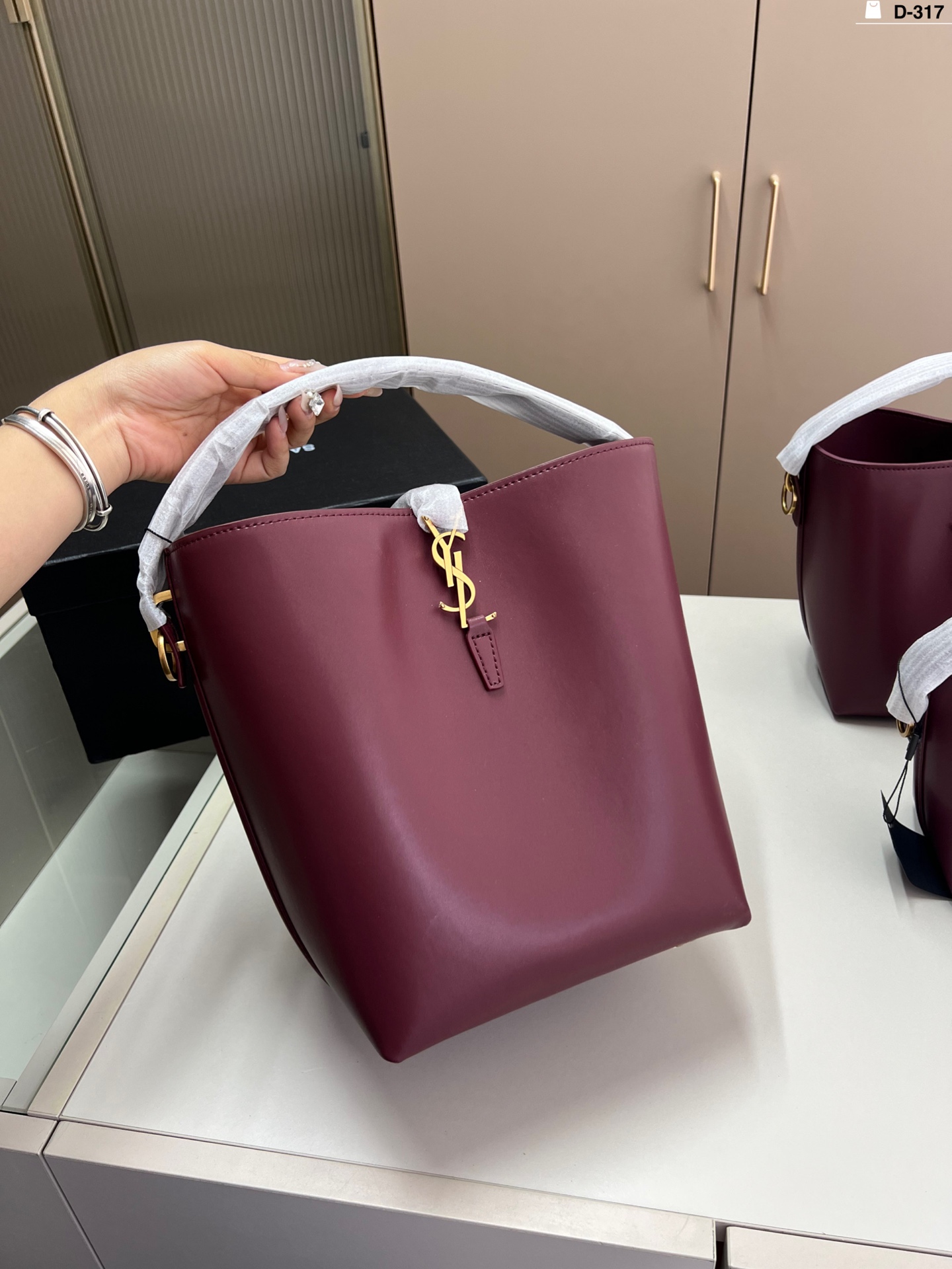 YSL bucket bag handbag