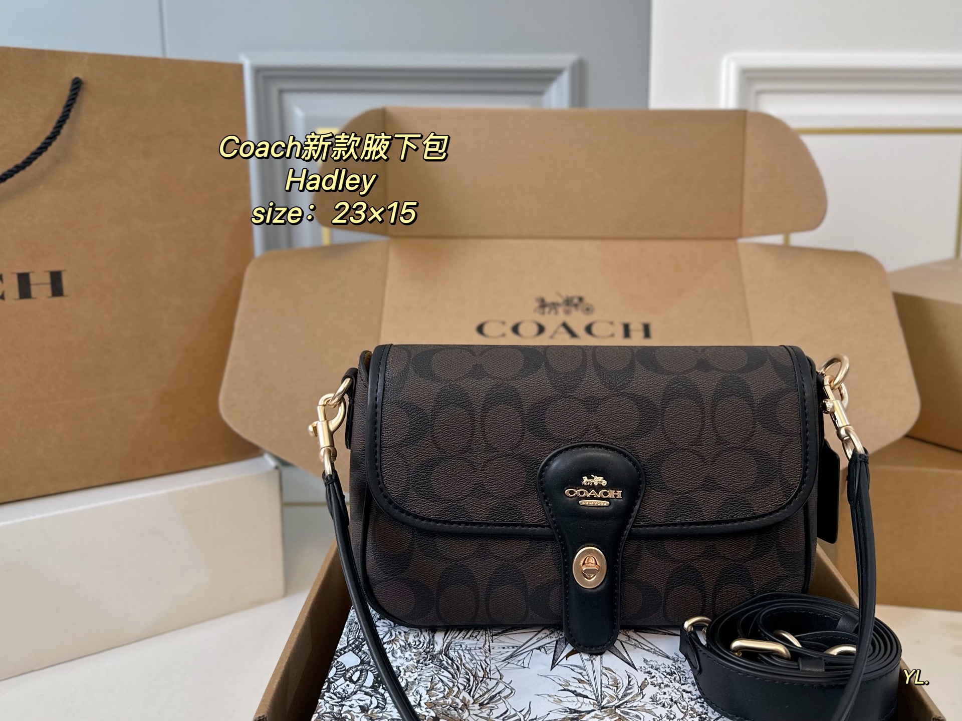 COACH new Hadley underarm bag