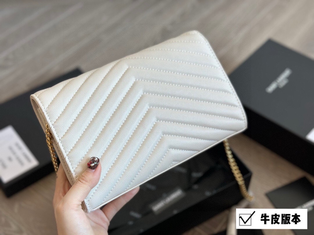 YSL WOC Caviar Cowhide Chain Bag