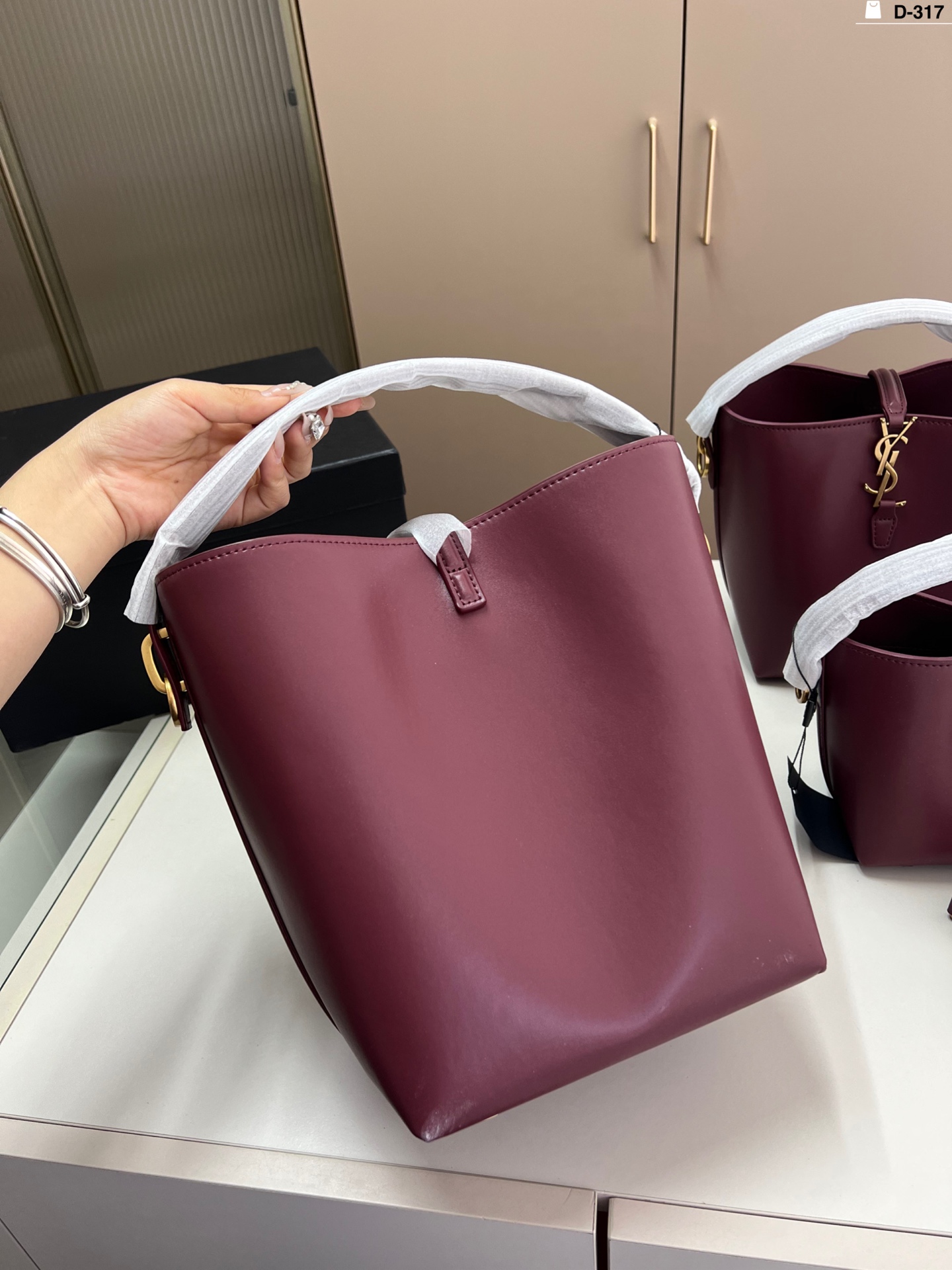 YSL bucket bag handbag