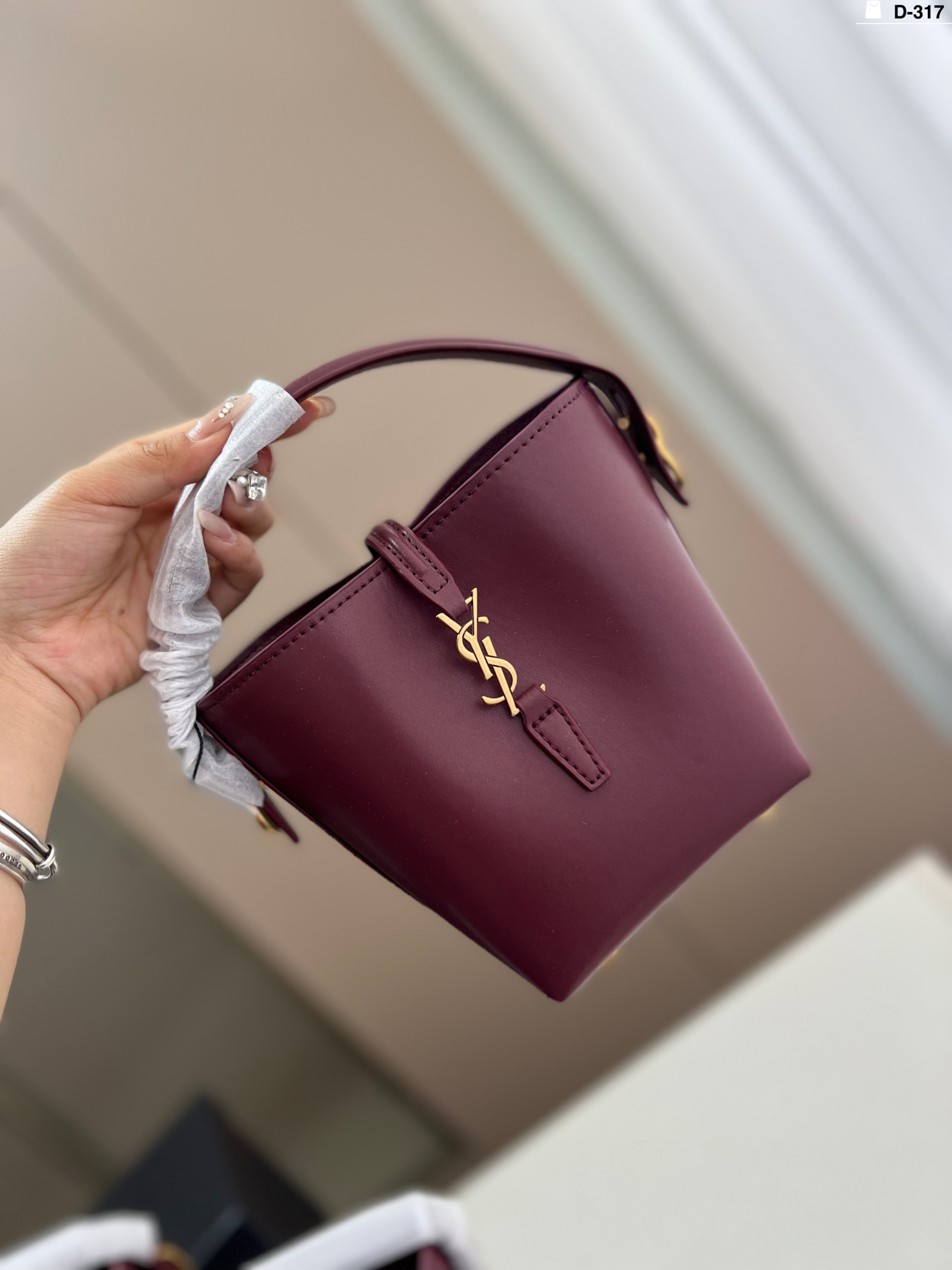 YSL bucket bag handbag