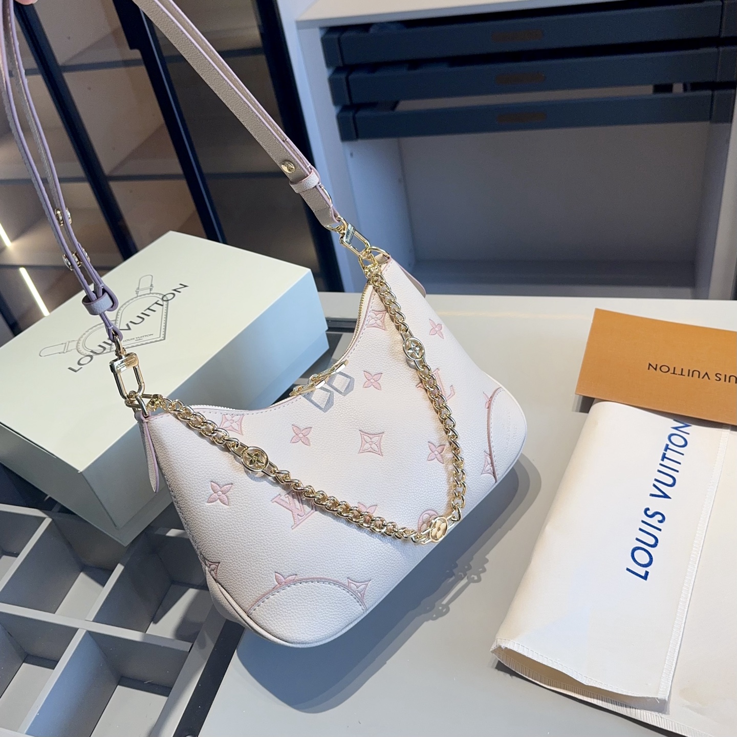 LV's latest strawberry milk series croissant