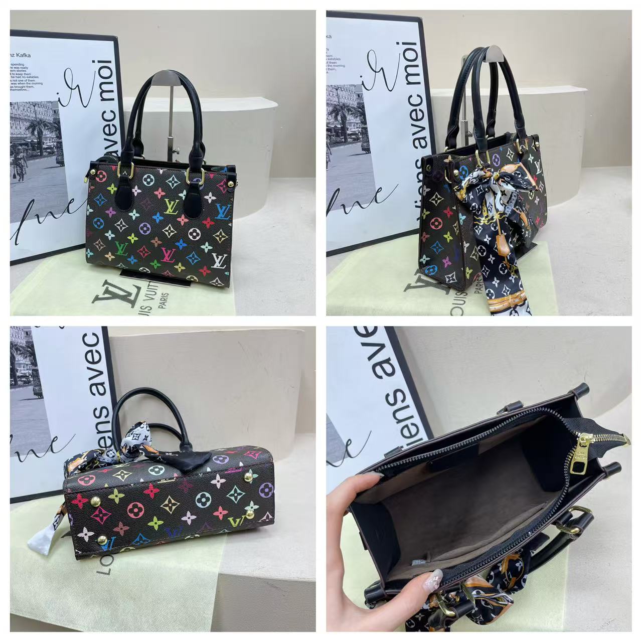 Louis Vuitton Classic Premium Handle Shoulder Tote Bag