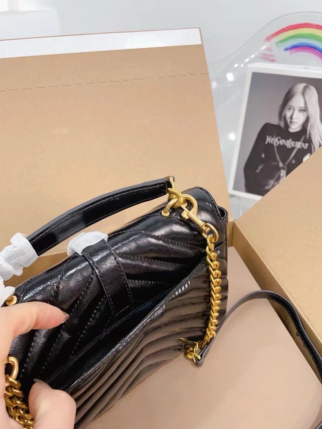 YSL COLLEGE messenger bag