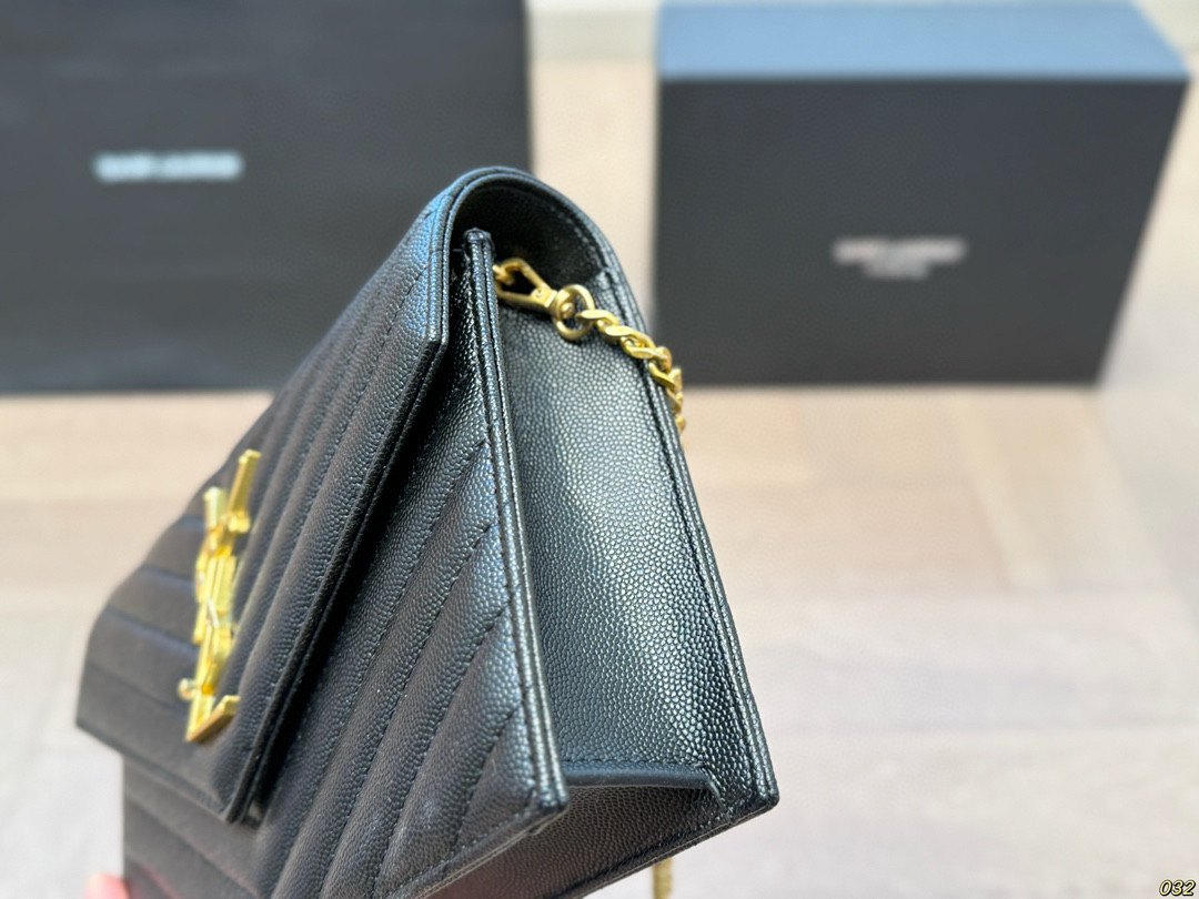 YSL envelope chain crossbody bag