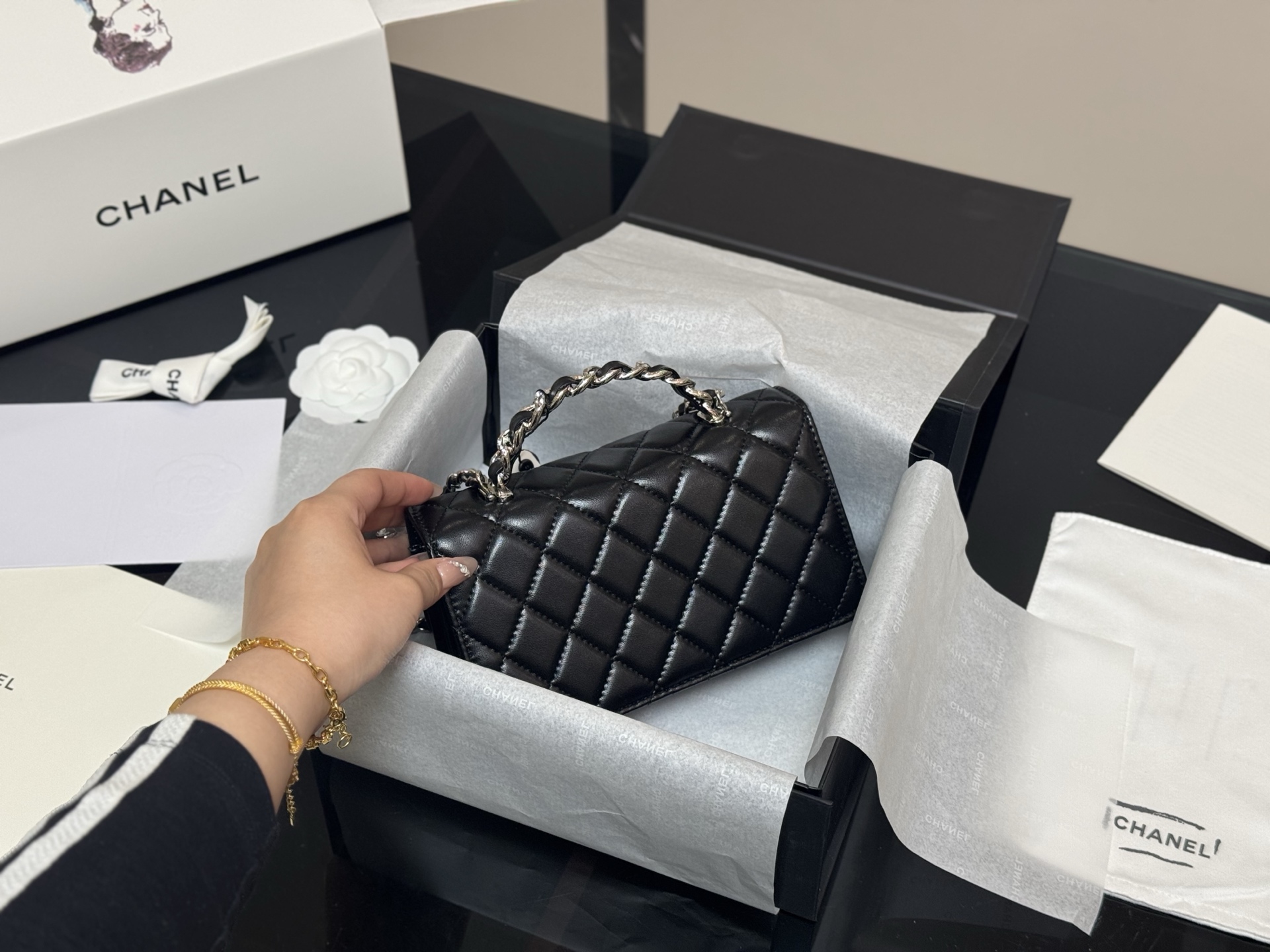 Chanel woc handle organ bag