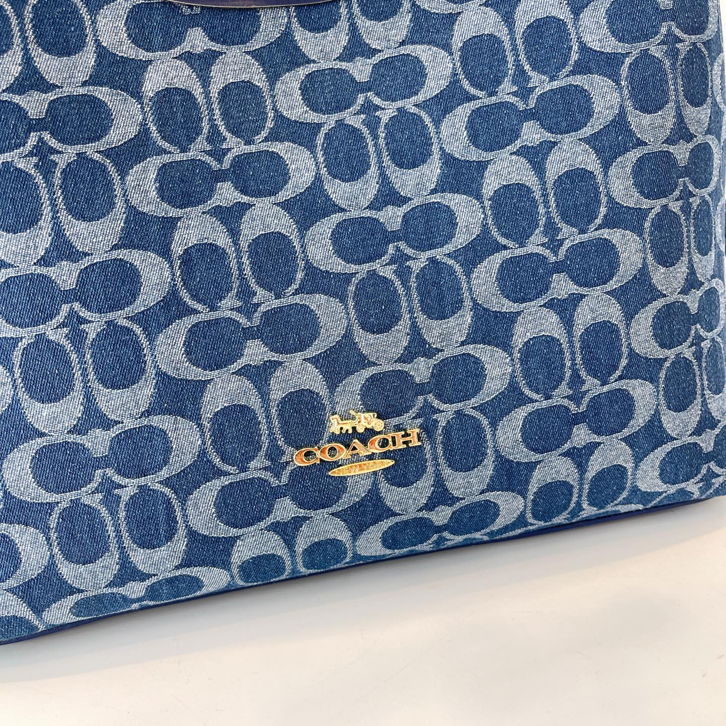 Coach Fabric Shoulder Crossbody Tote Hobo Bag