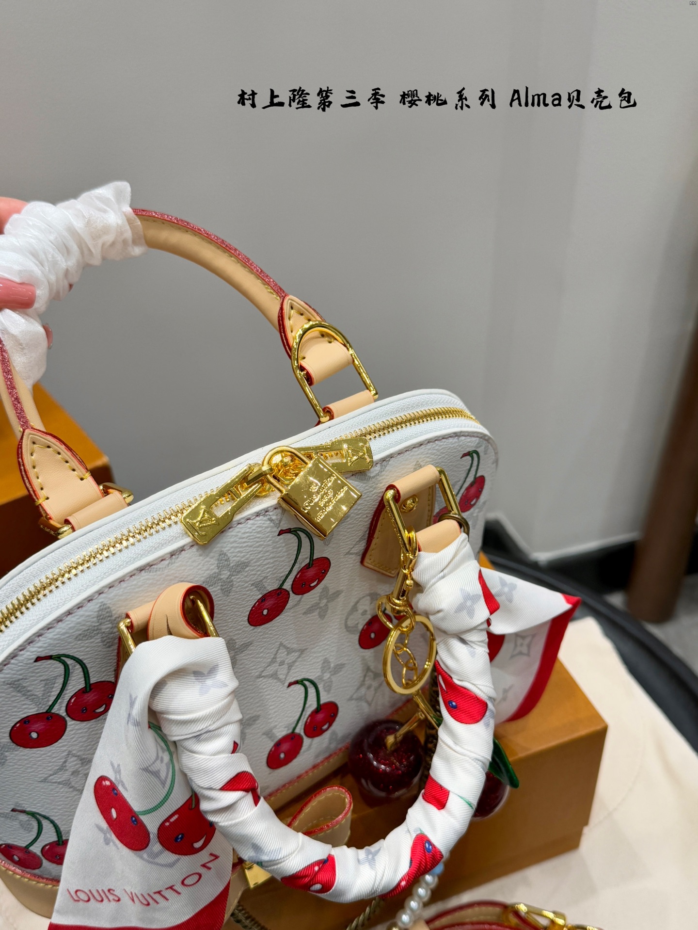 LV alma cherry bag