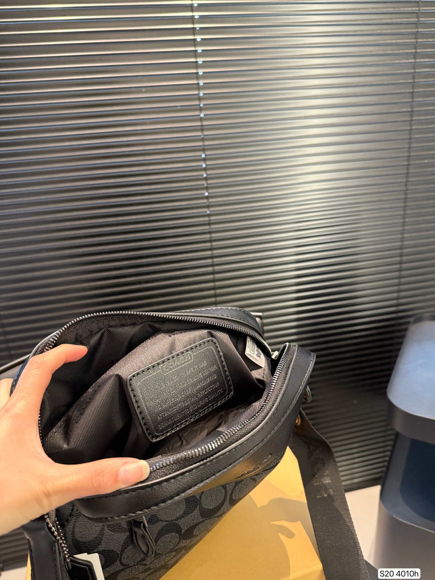 Coach men's shoulder crossbody bag